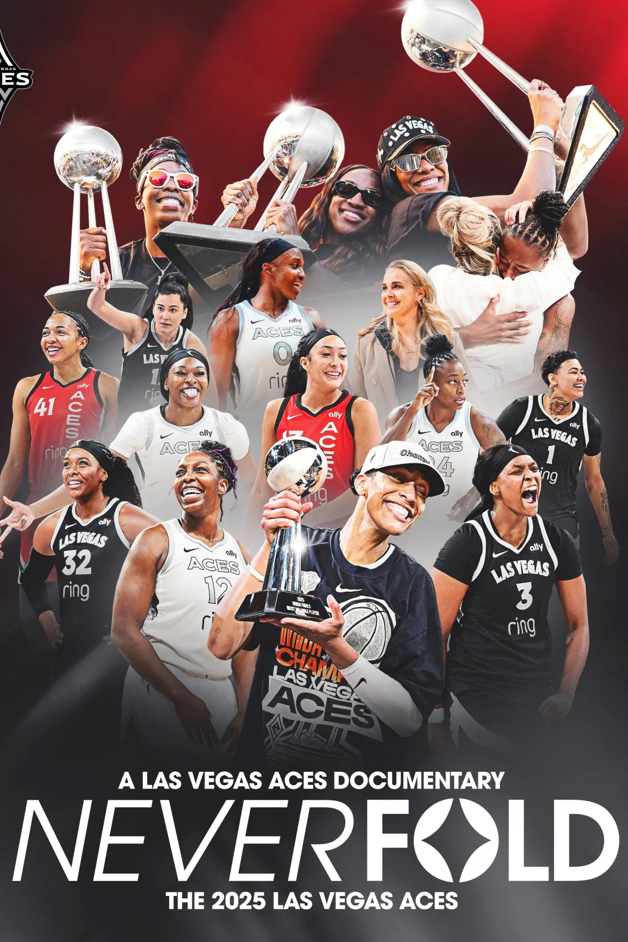 Постер до фільму "Never Fold: The 2025 Las Vegas Aces"
