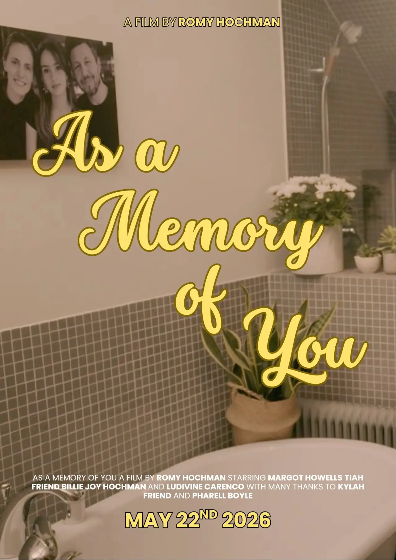 Постер до фільму "As a Memory of You"