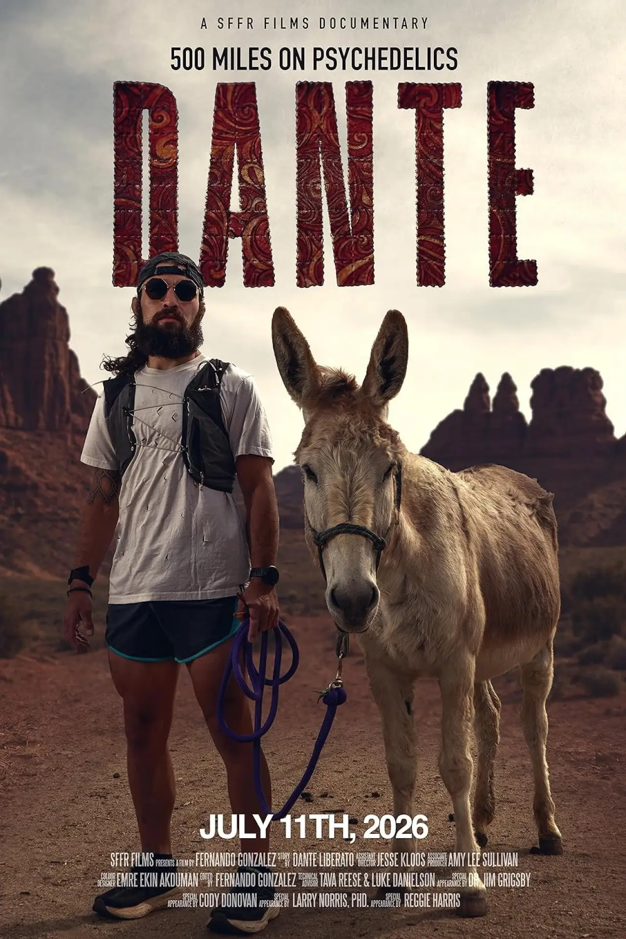 Постер до фільму "Dante: 500 Miles on Psychedelics"
