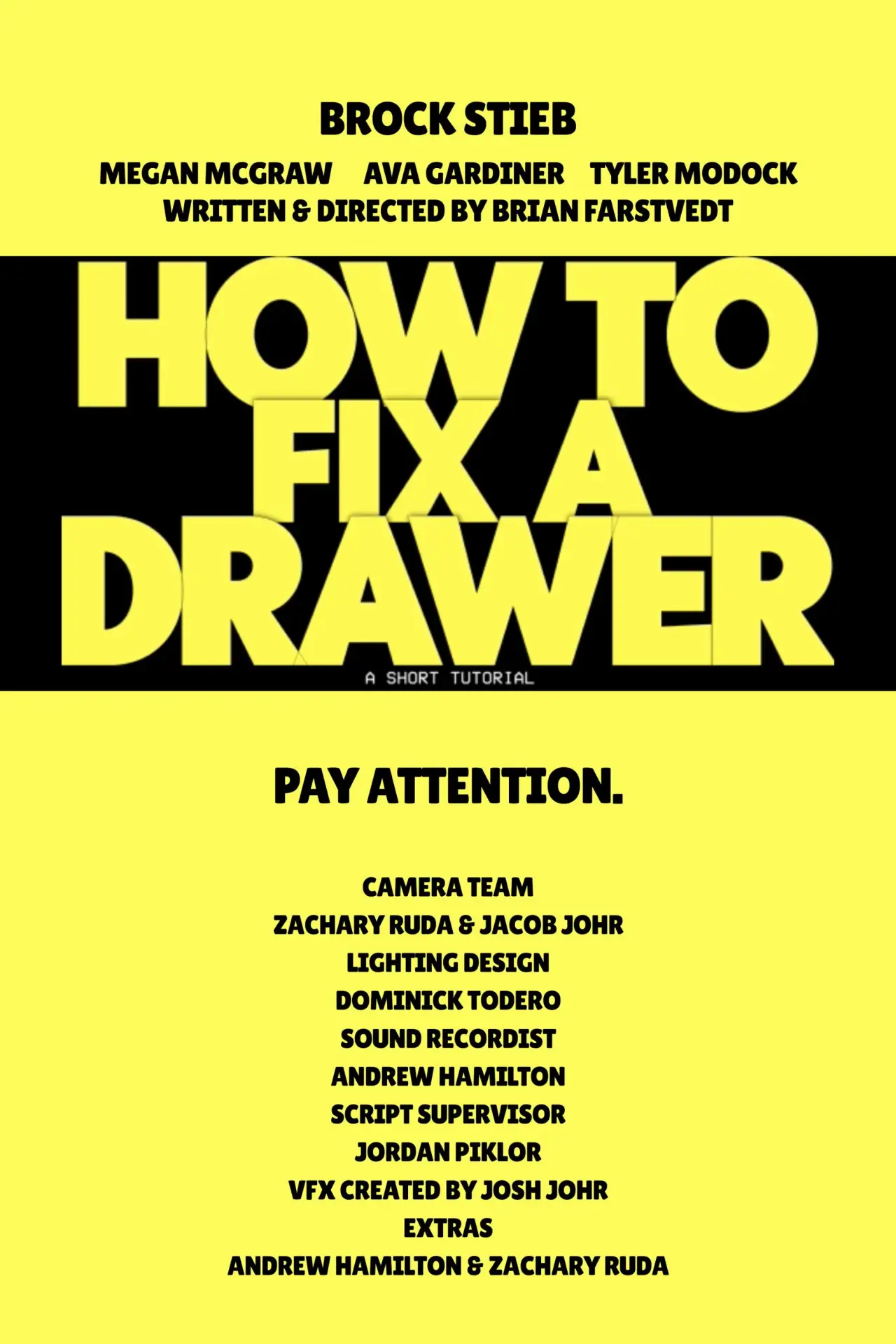 Постер до фільму "How To Fix A Drawer"