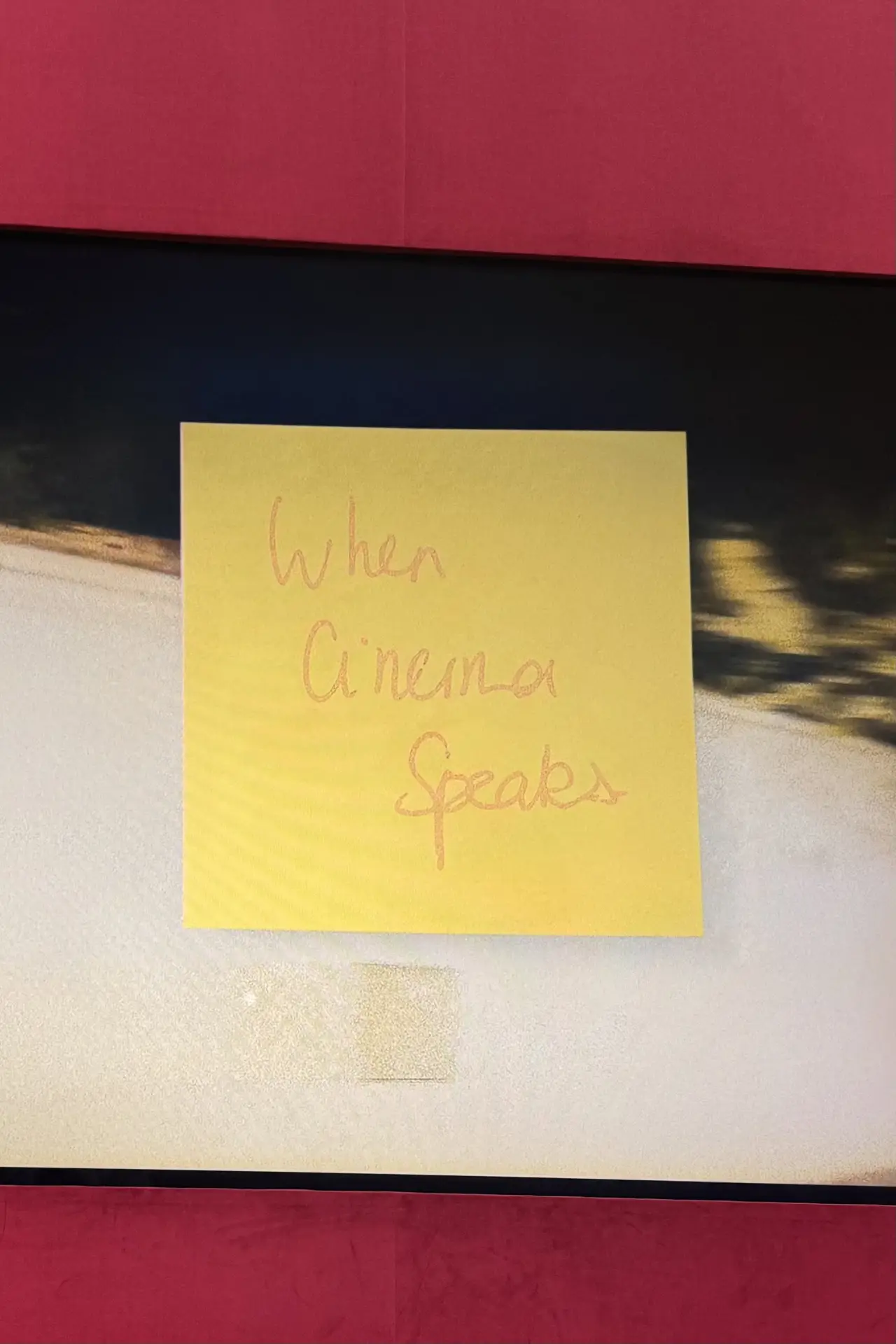 Постер до фільму "WHEN CINEMA SPEAKS..."