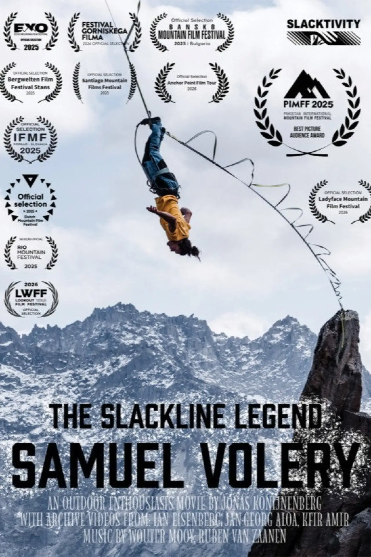 Постер до фільму "Samuel Volery: The Slackline Legend"