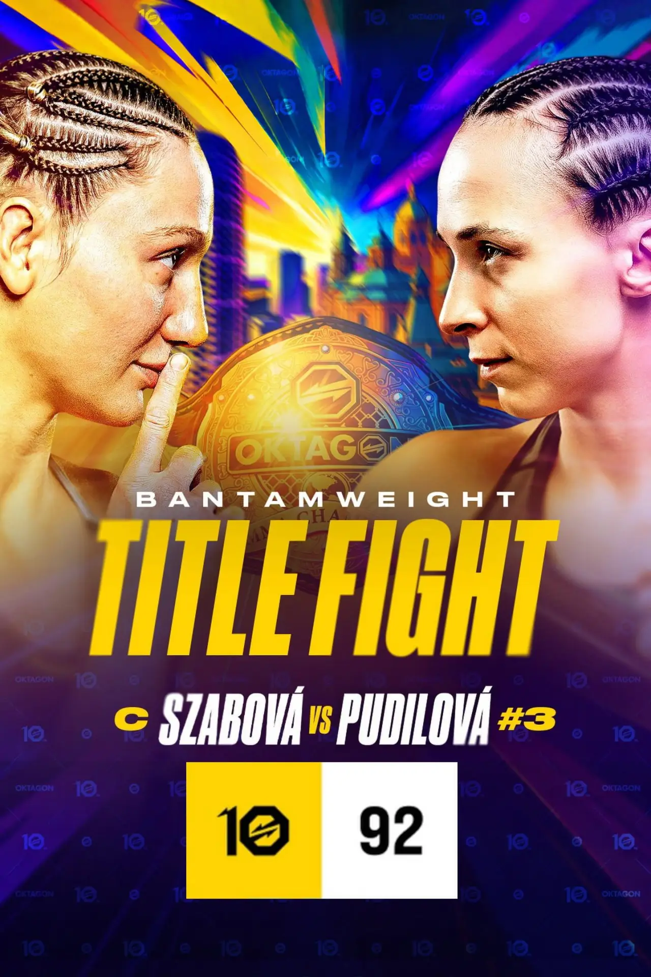 Постер до фільму "OKTAGON 92: Szabová vs. Pudilová"