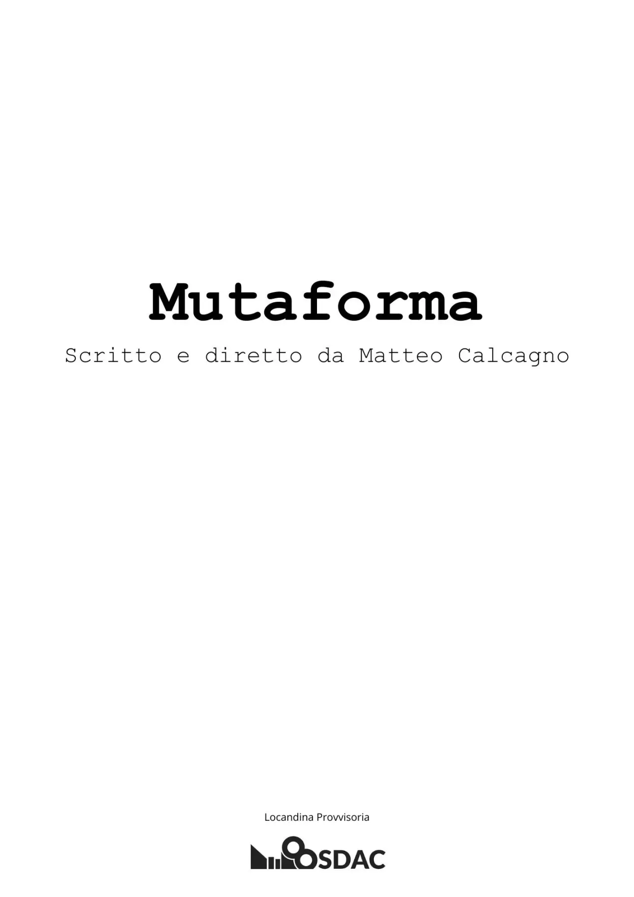 Постер до фільму "Mutaforma"
