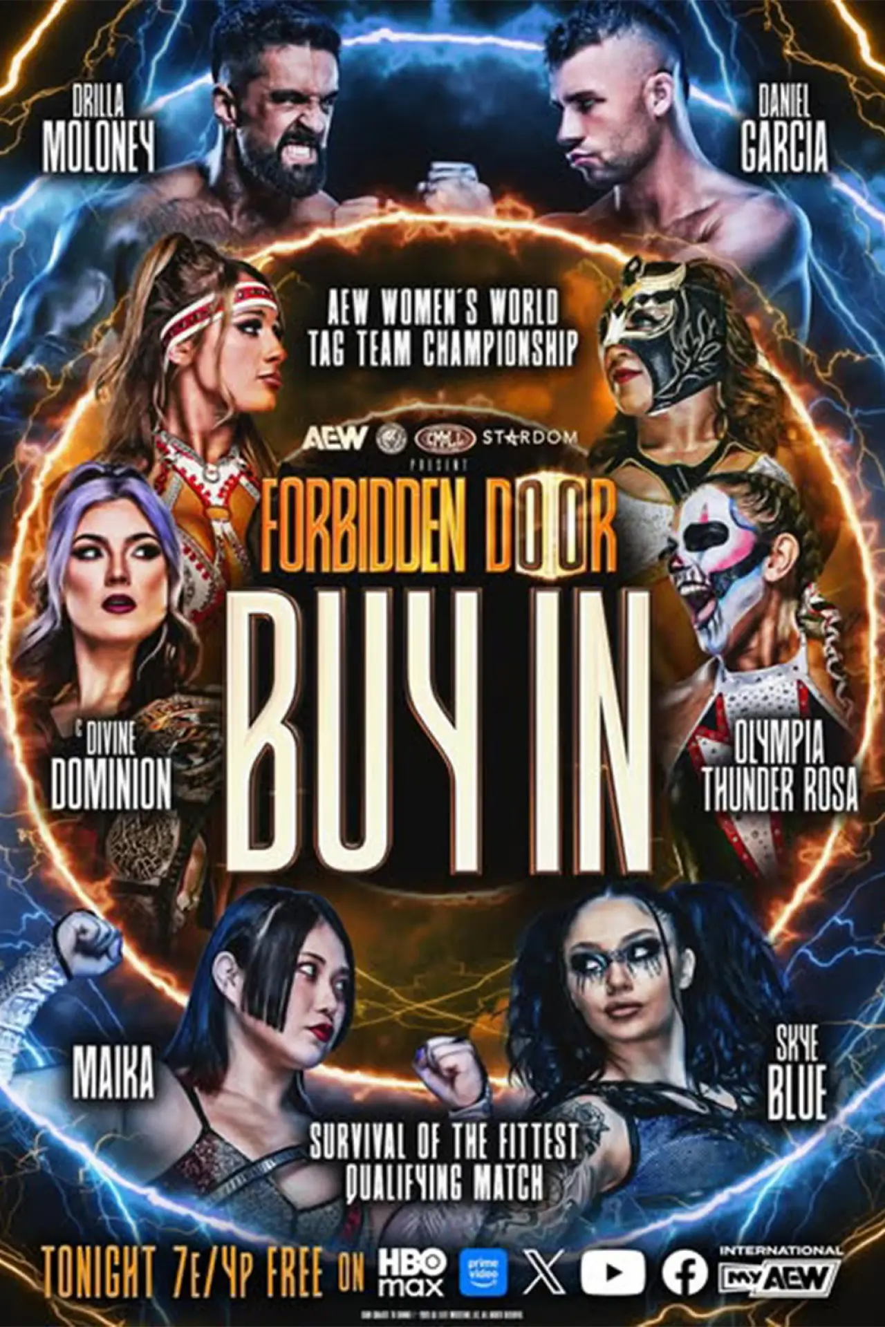 Постер до фільму "AEW x NJPW x CMLL x Stardom Present Forbidden Door 2026: Buy-In"