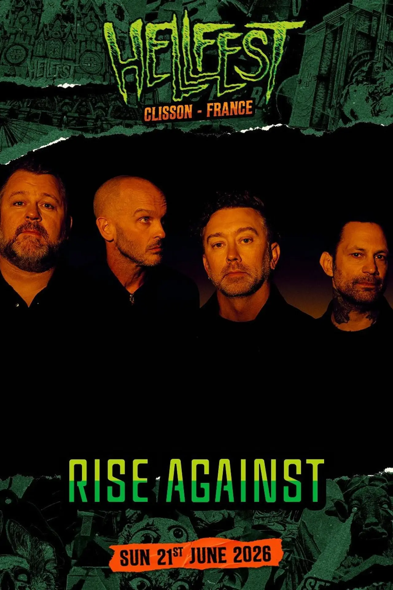 Постер до фільму "Rise Against - Hellfest 2026"