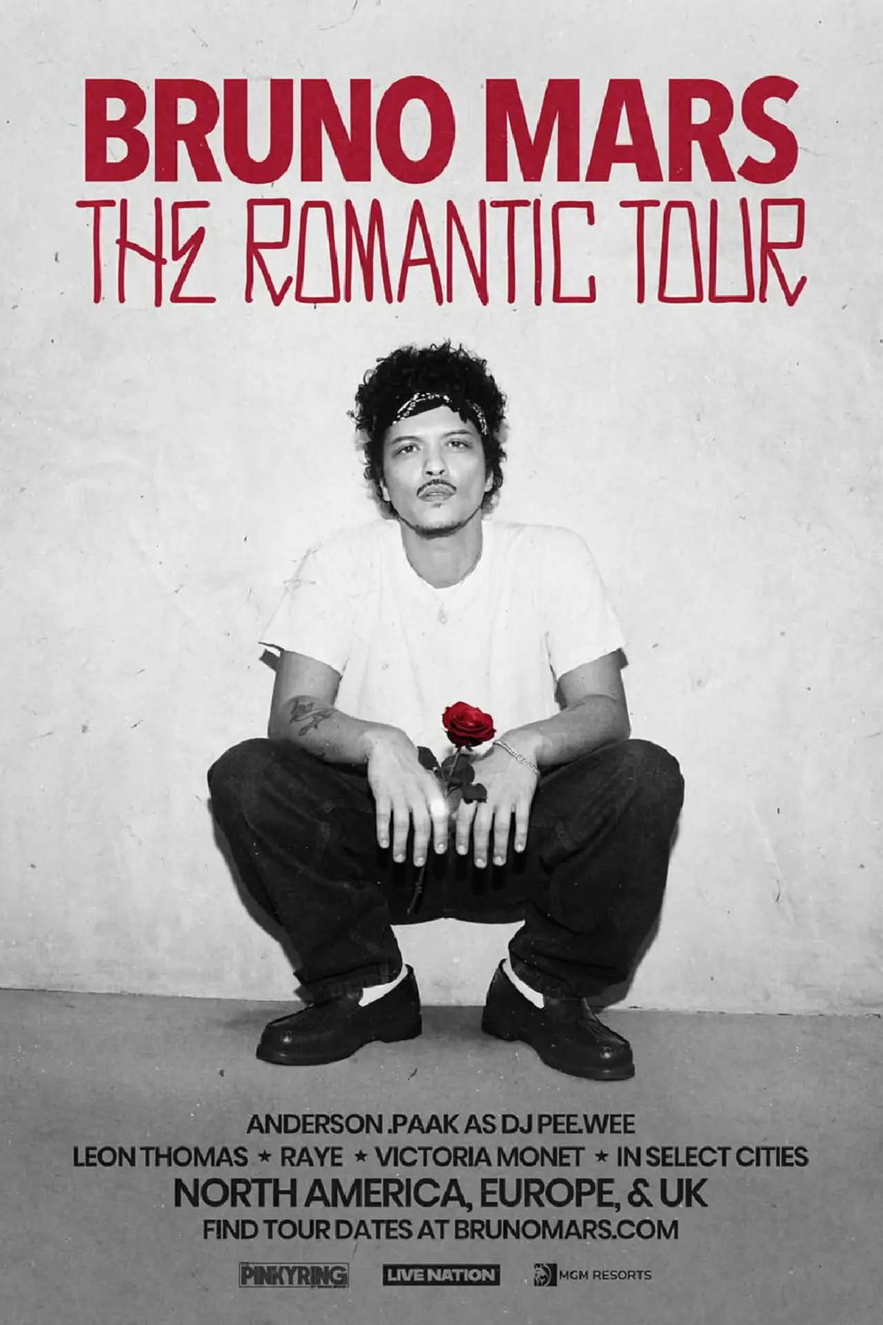 Постер до фільму "Bruno Mars: The romantic tour live"
