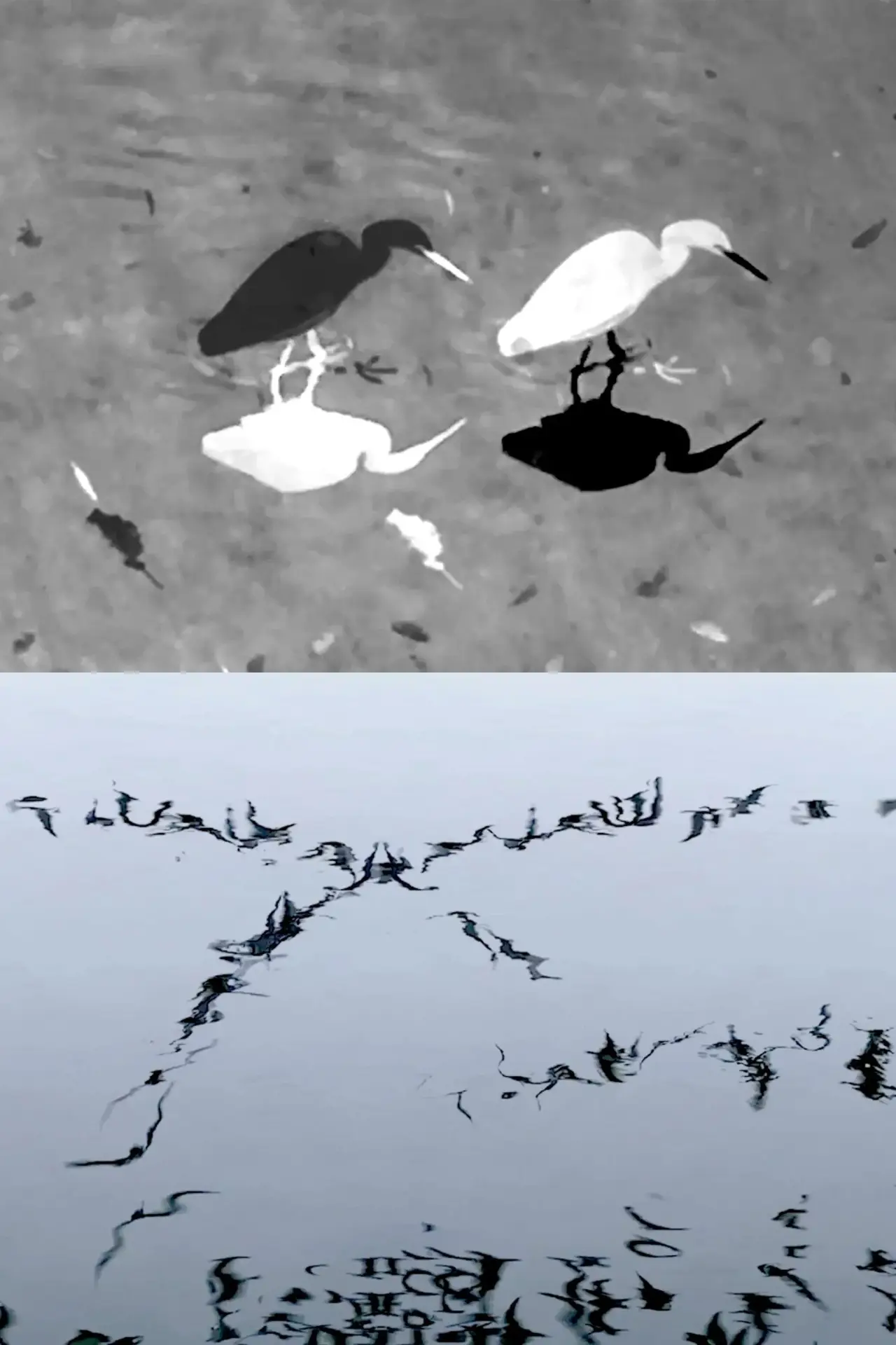 Постер до фільму "Animal Studies (Egret / Seagull Reflection / Midges / Spider / Swans in a Line)"