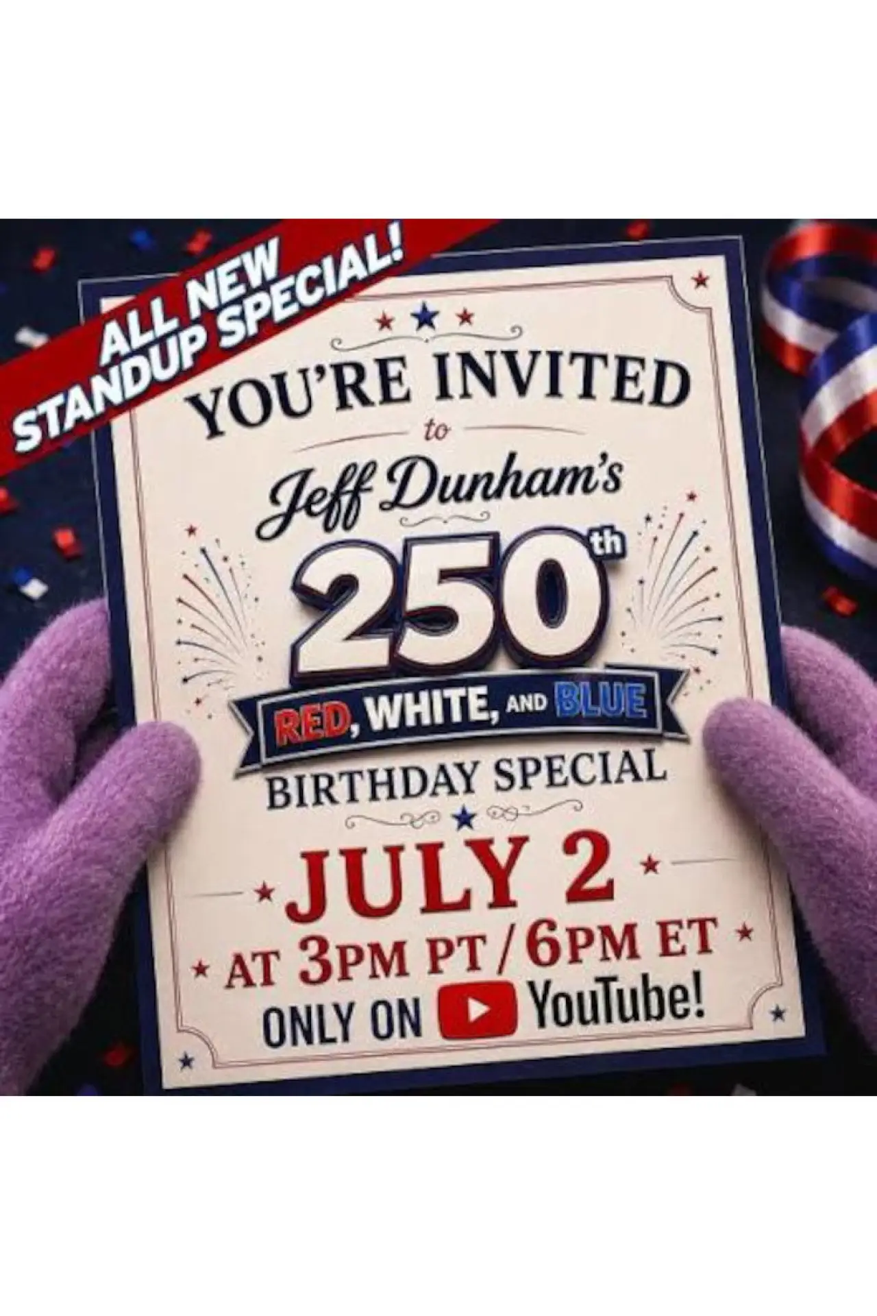 Постер до фільму "Jeff Dunham: 250th Red, White, and Blue Birthday Special"