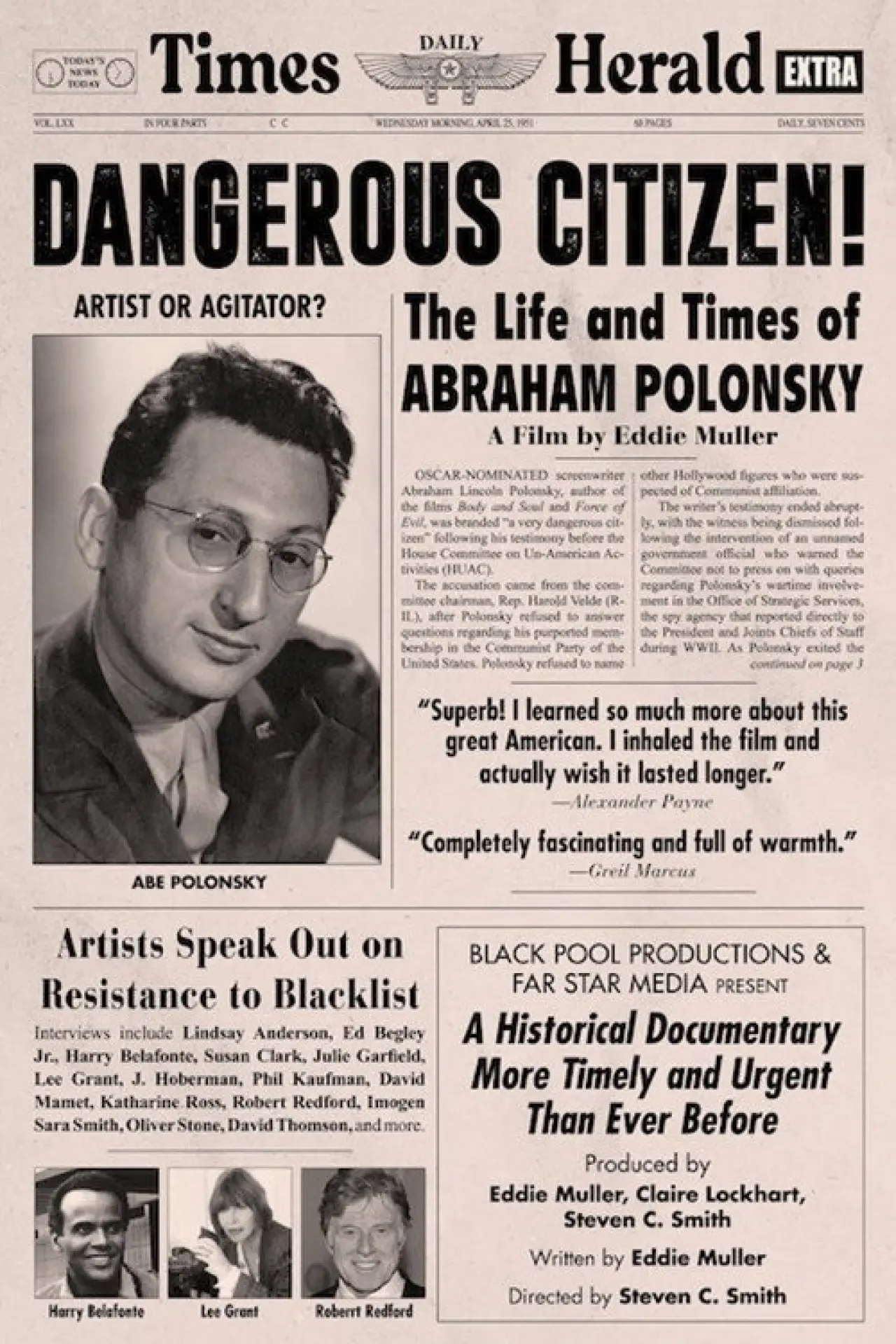 Постер до фільму "Dangerous Citizen: The Life and Times of Abraham Polonsky"