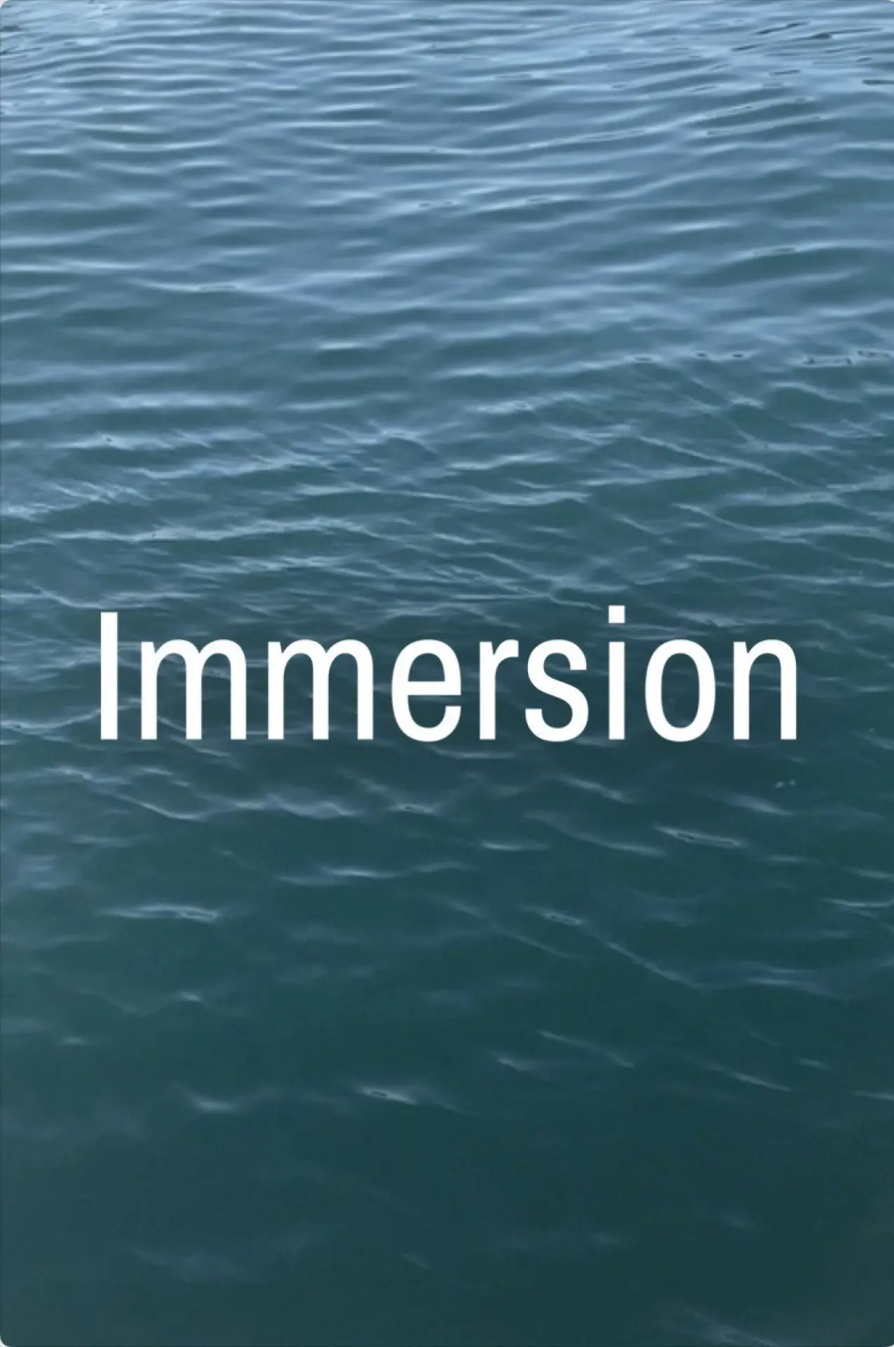 Постер до фільму "Immersion"