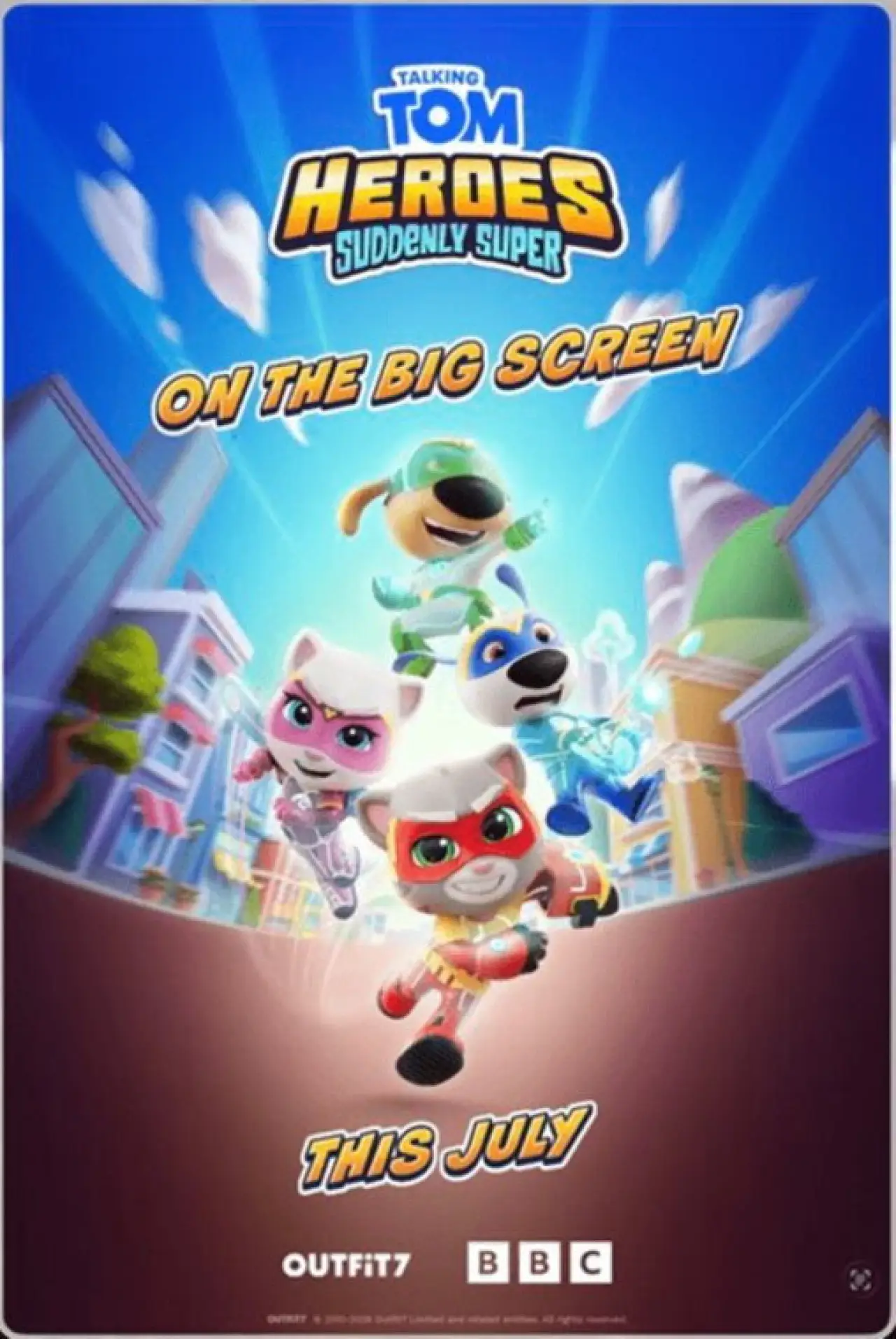 Постер до фільму "Talking Tom Hero’s on the Big Screen"