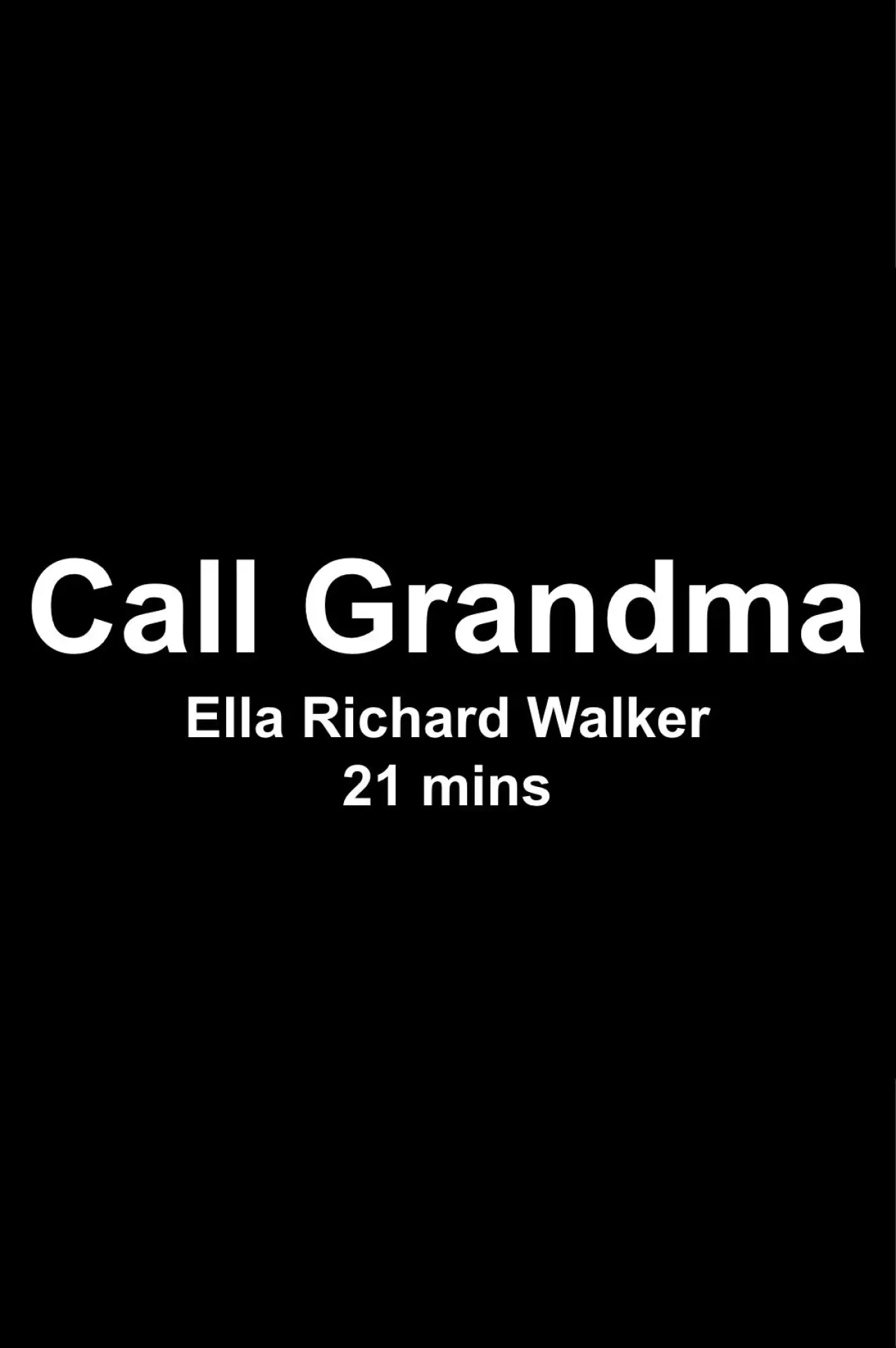 Постер до фільму "Call Grandma"
