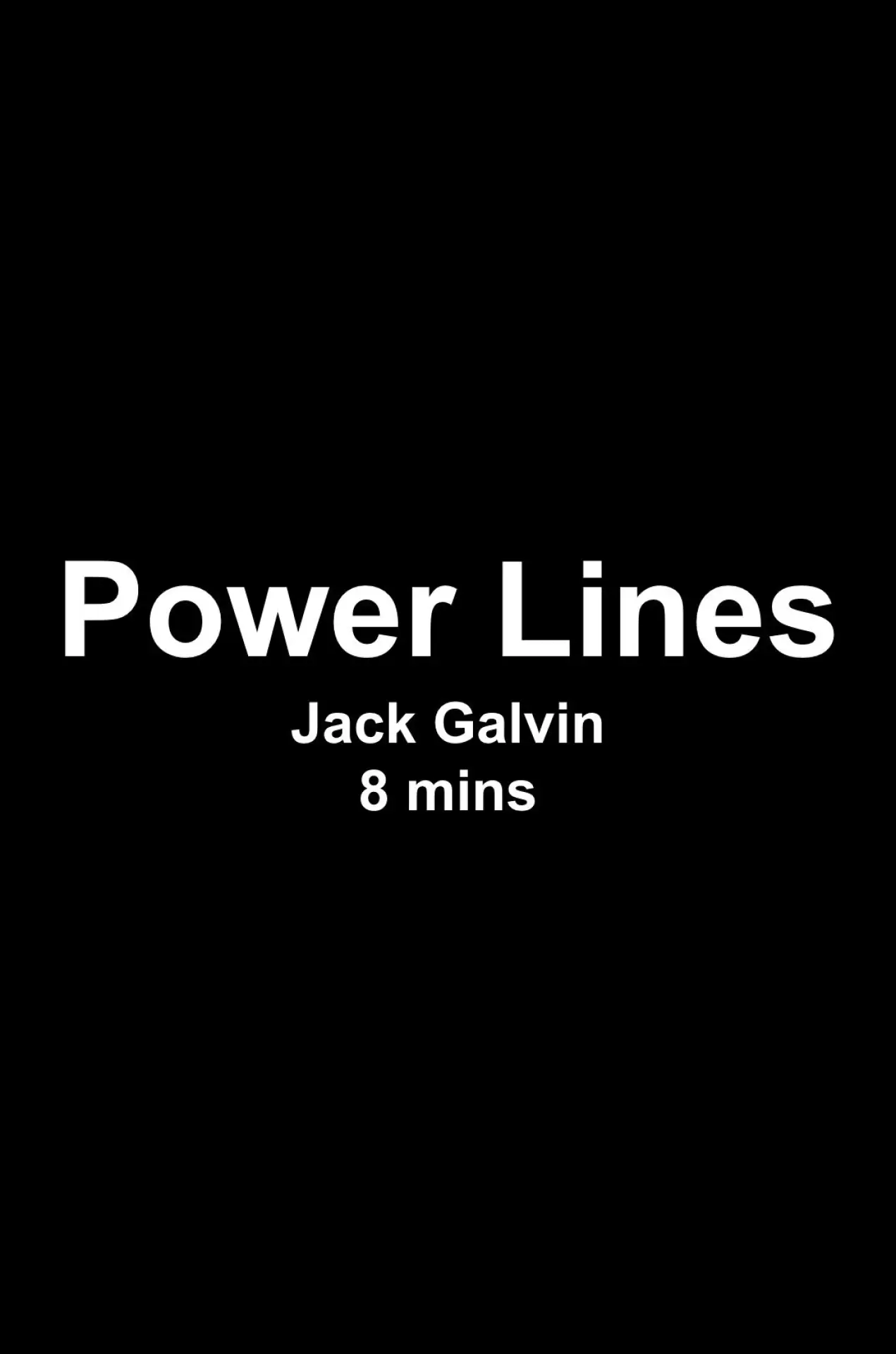 Постер до фільму "Power Lines"
