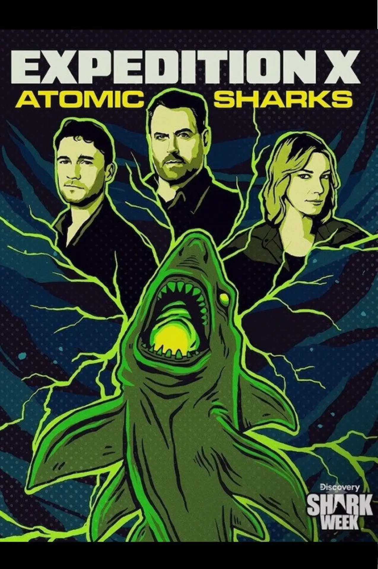 Постер до фільму "Expedition X: Atomic Sharks"