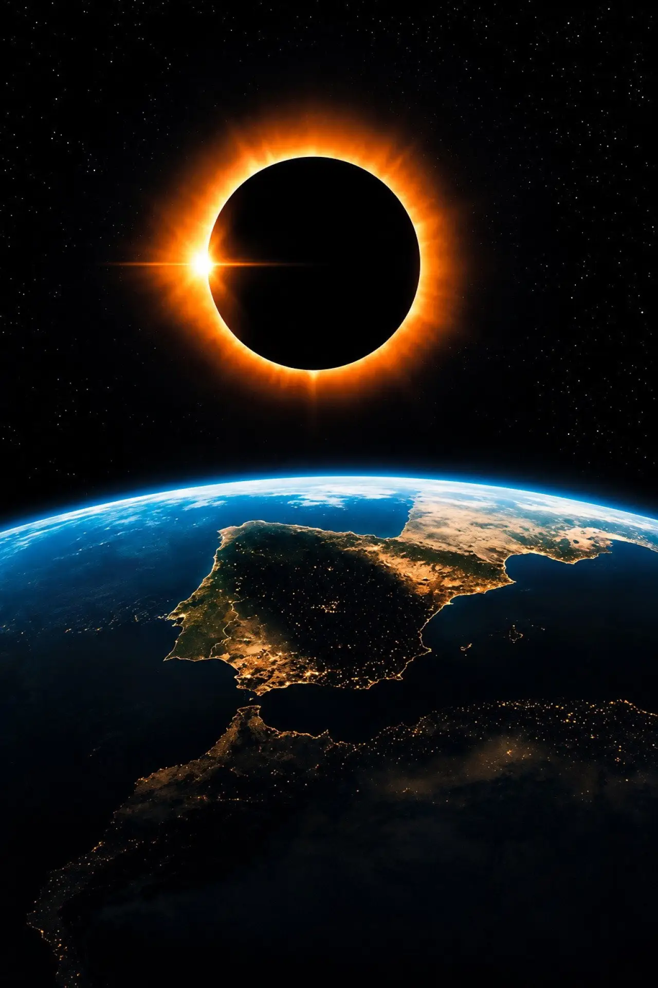 Постер до фільму "España bajo el eclipse total"
