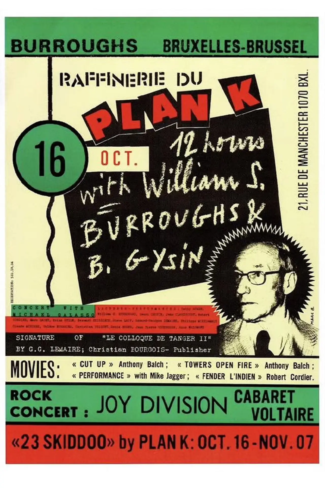 Постер до фільму "Joy Division: Plan K, Brussels 16th October, 1979"