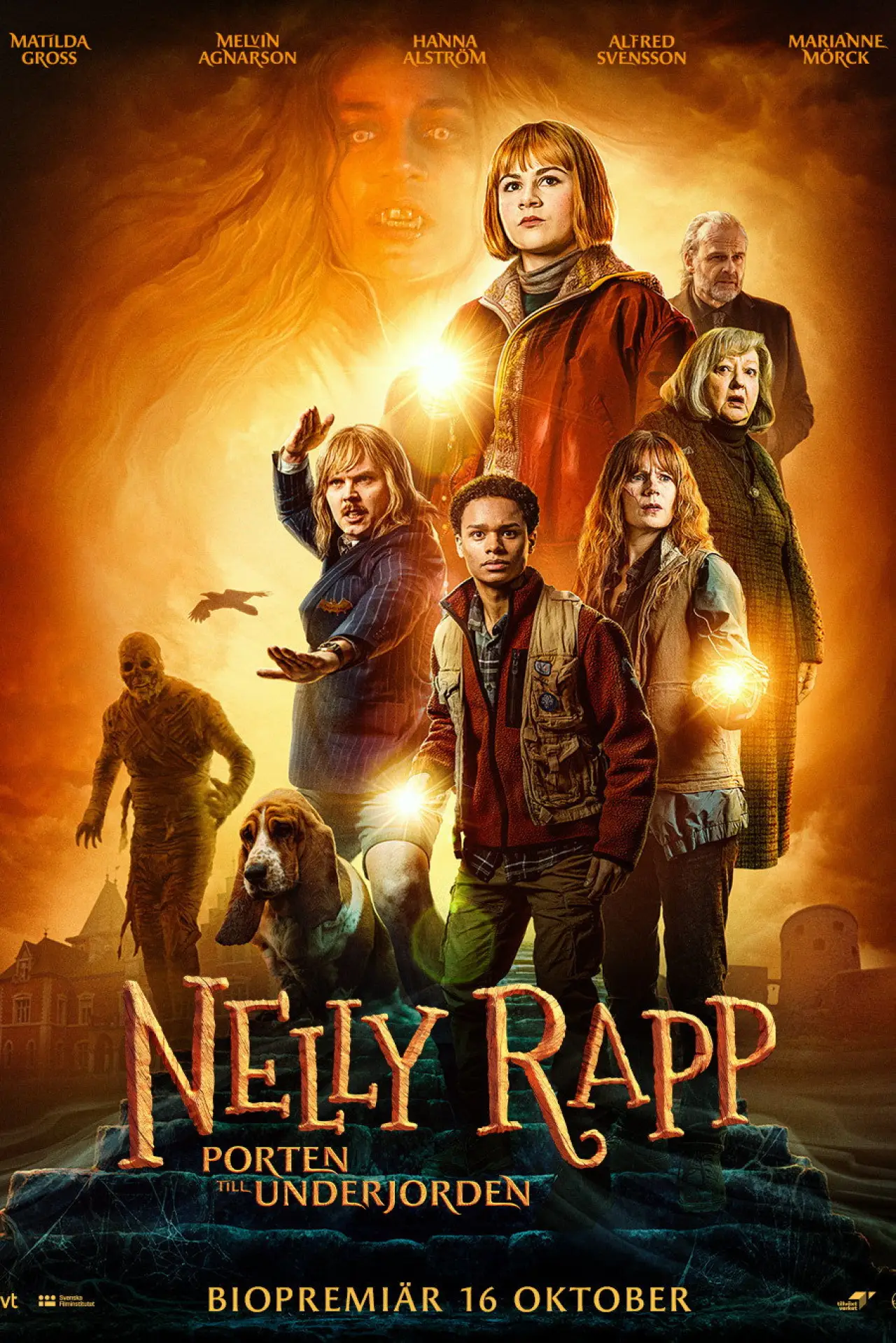 Постер до фільму "Nelly Rapp – Porten till underjorden"