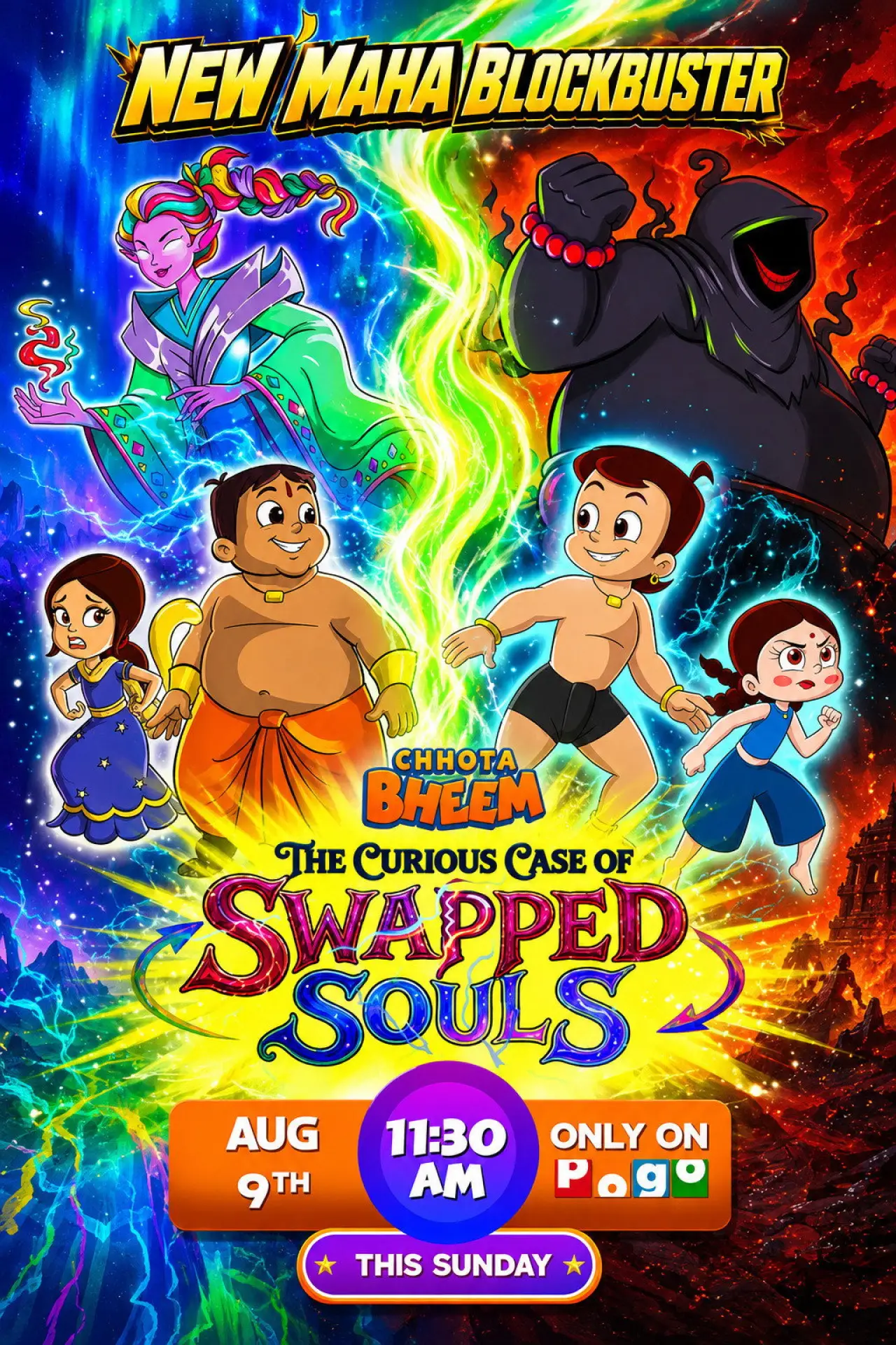 Постер до фільму "Chhota bheem the curious case of  swapped souls"