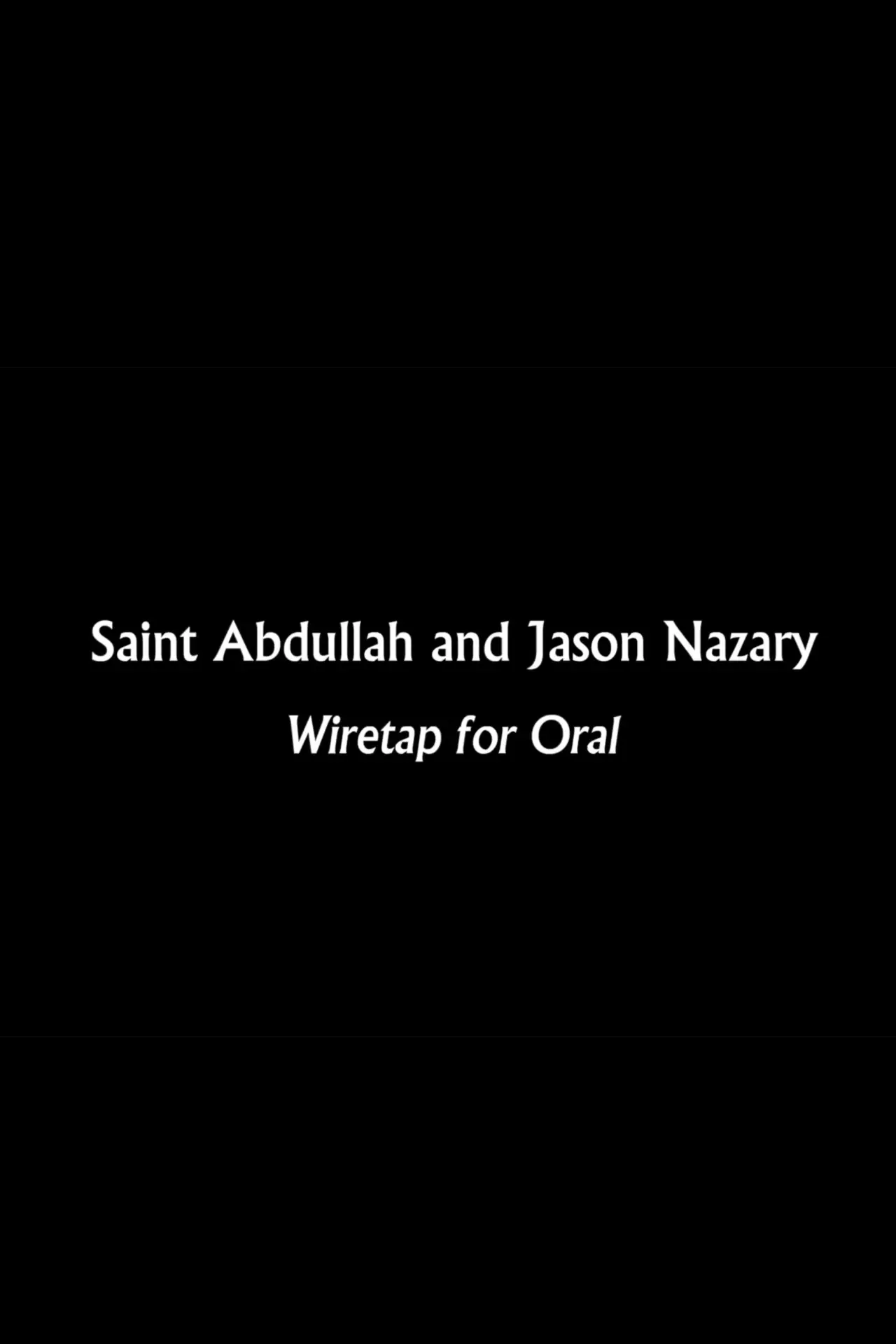 Постер до фільму "Wiretap for Oral"
