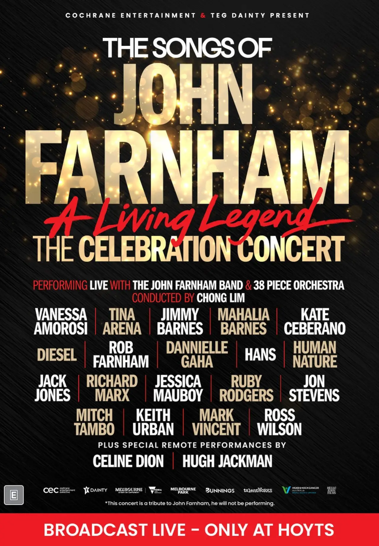 Постер до фільму "THE SONGS OF JOHN FARNHAM: A LIVING LEGEND – THE CELEBRATION CONCERT"