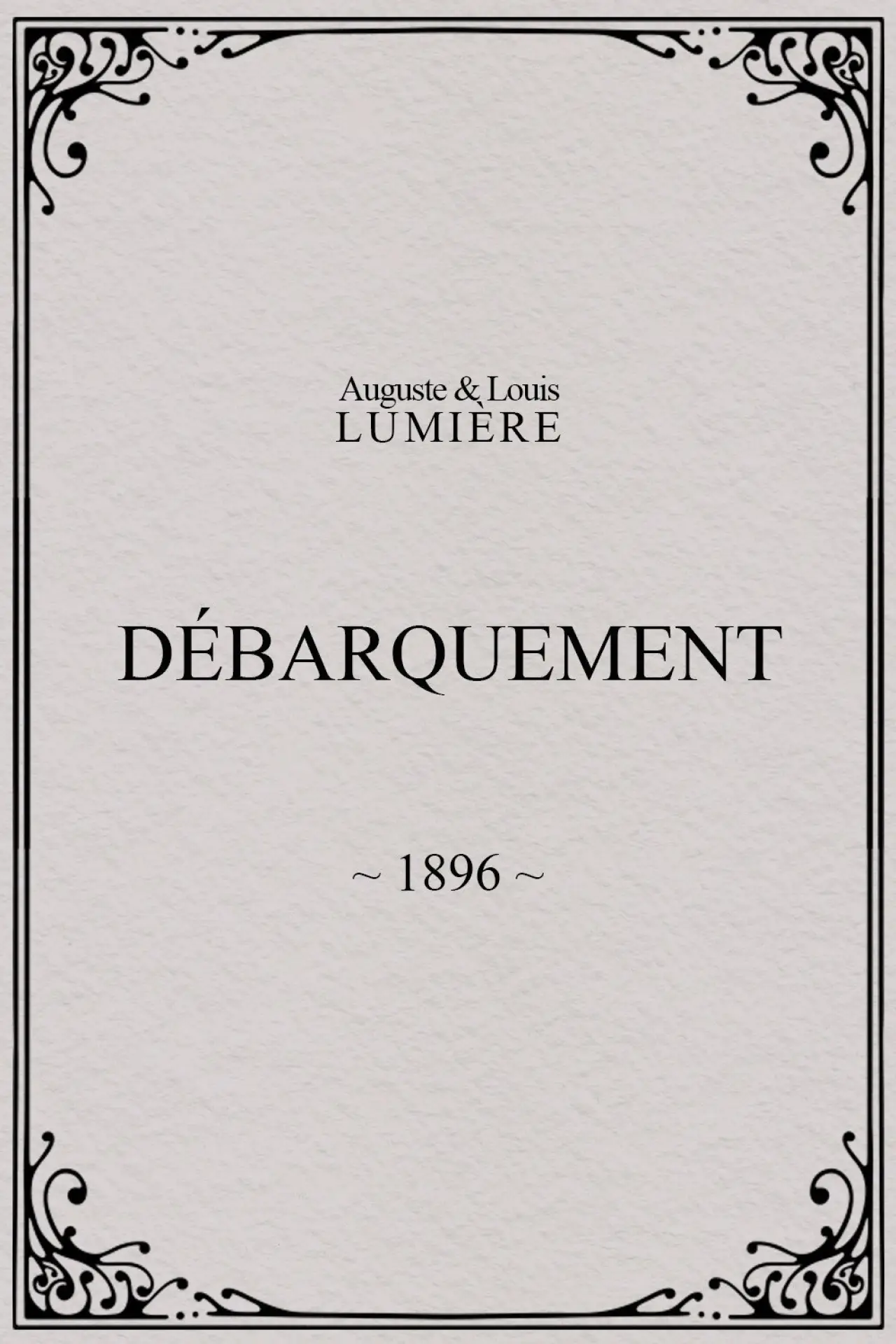 Постер до фільму "Débarquement"