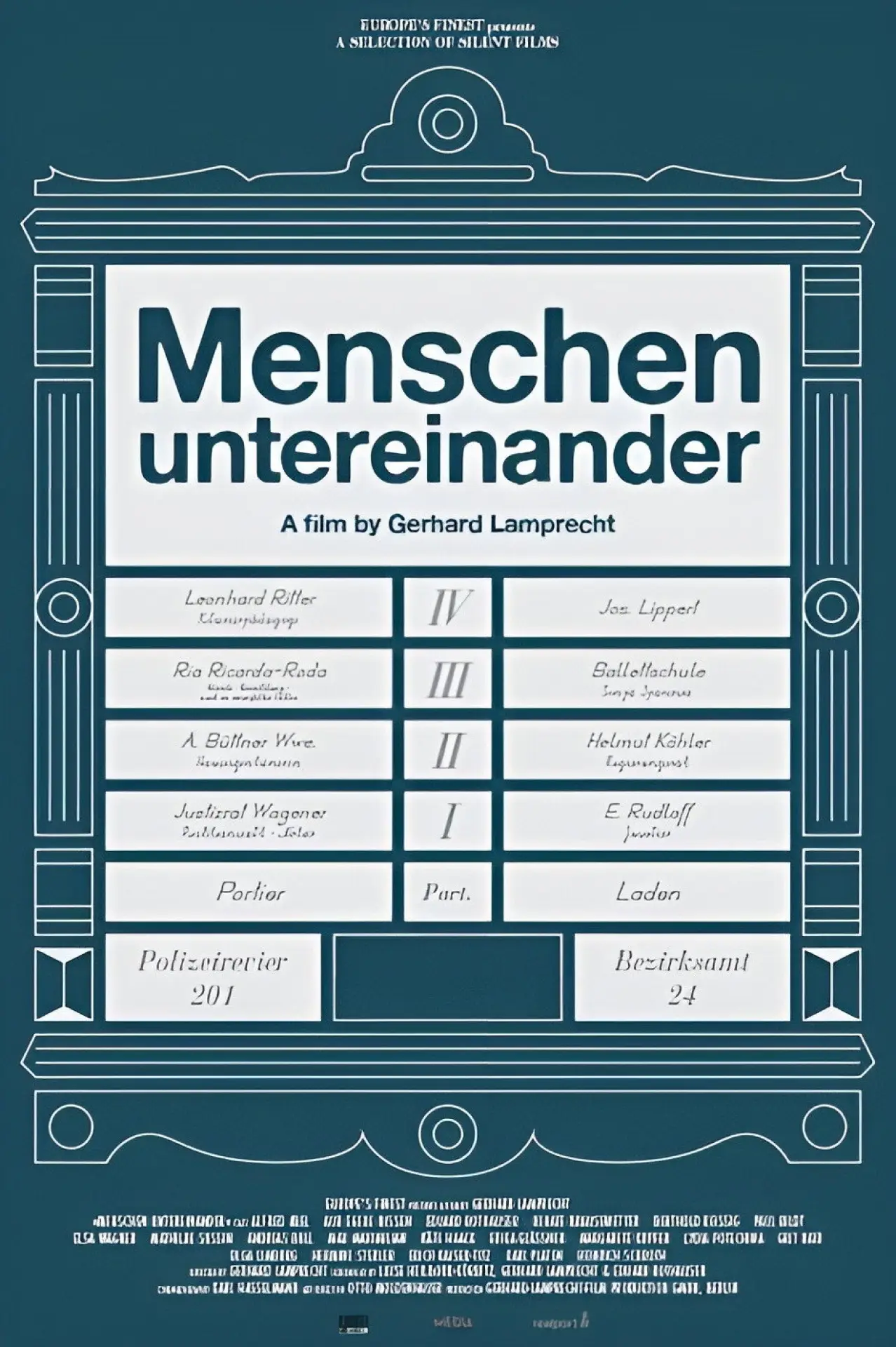 Постер до фільму "Menschen untereinander"