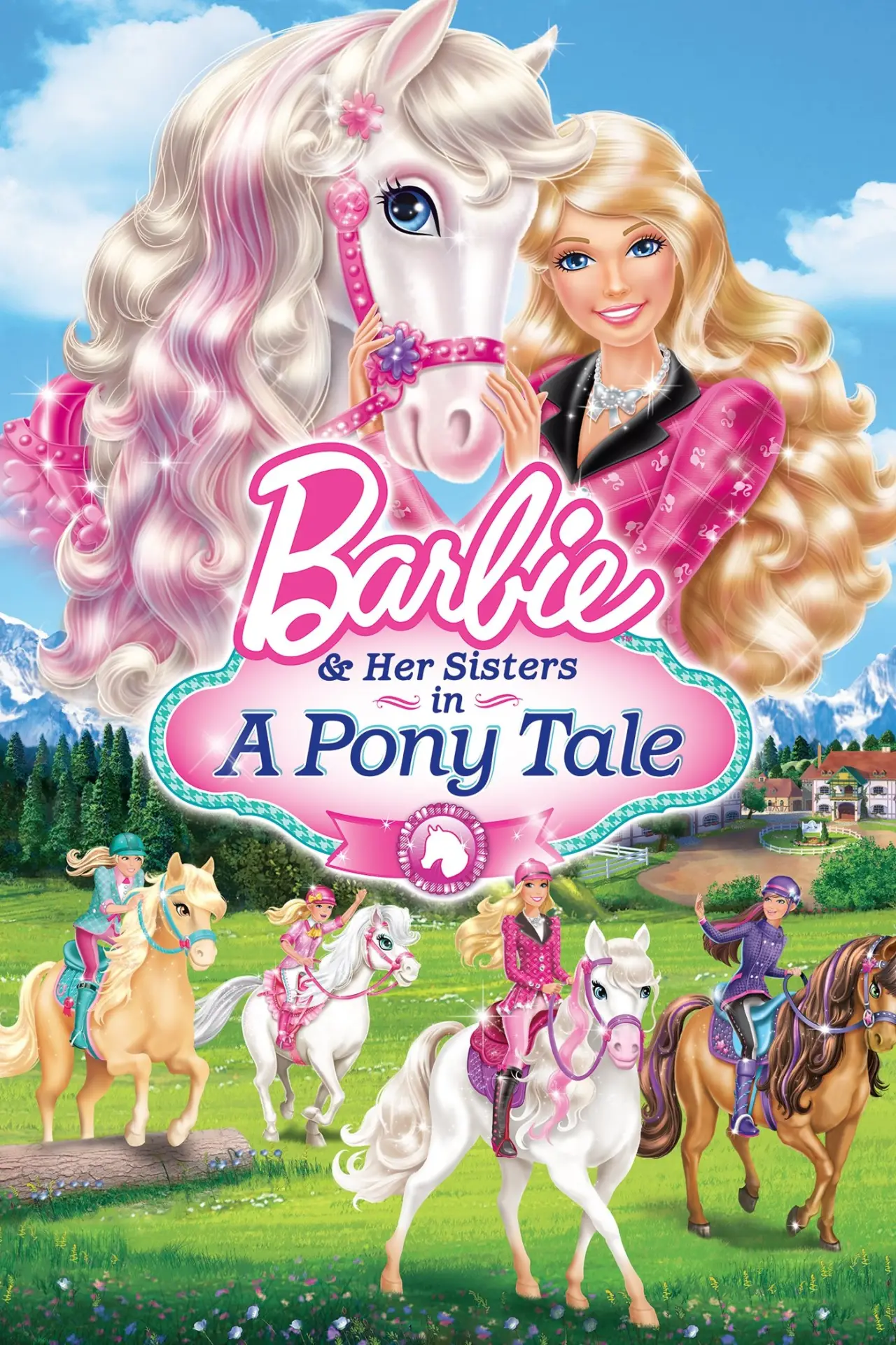 Постер до фільму "Barbie & Her Sisters in A Pony Tale"