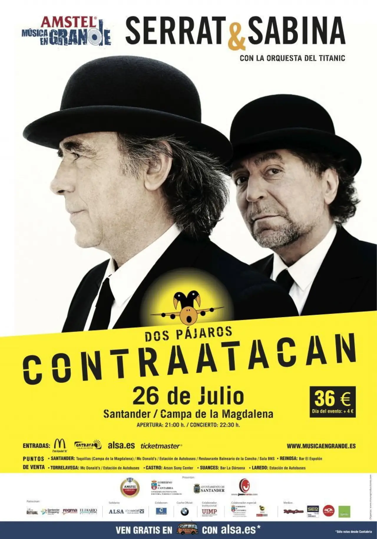 Постер до фільму "Serrat & Sabina: dos pájaros contraatacan"