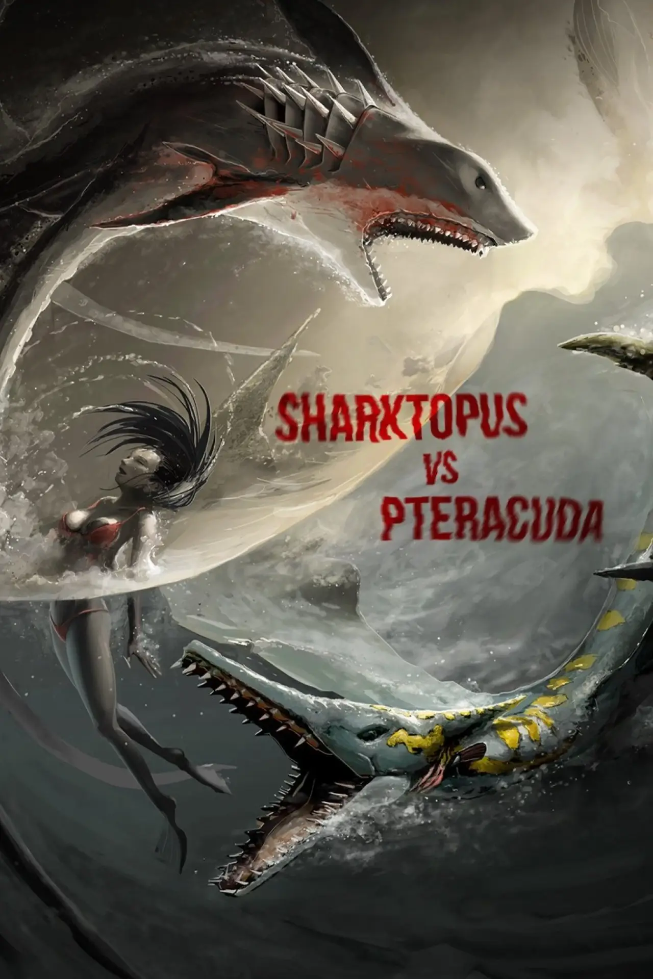 Постер до фільму "Sharktopus vs. Pteracuda"