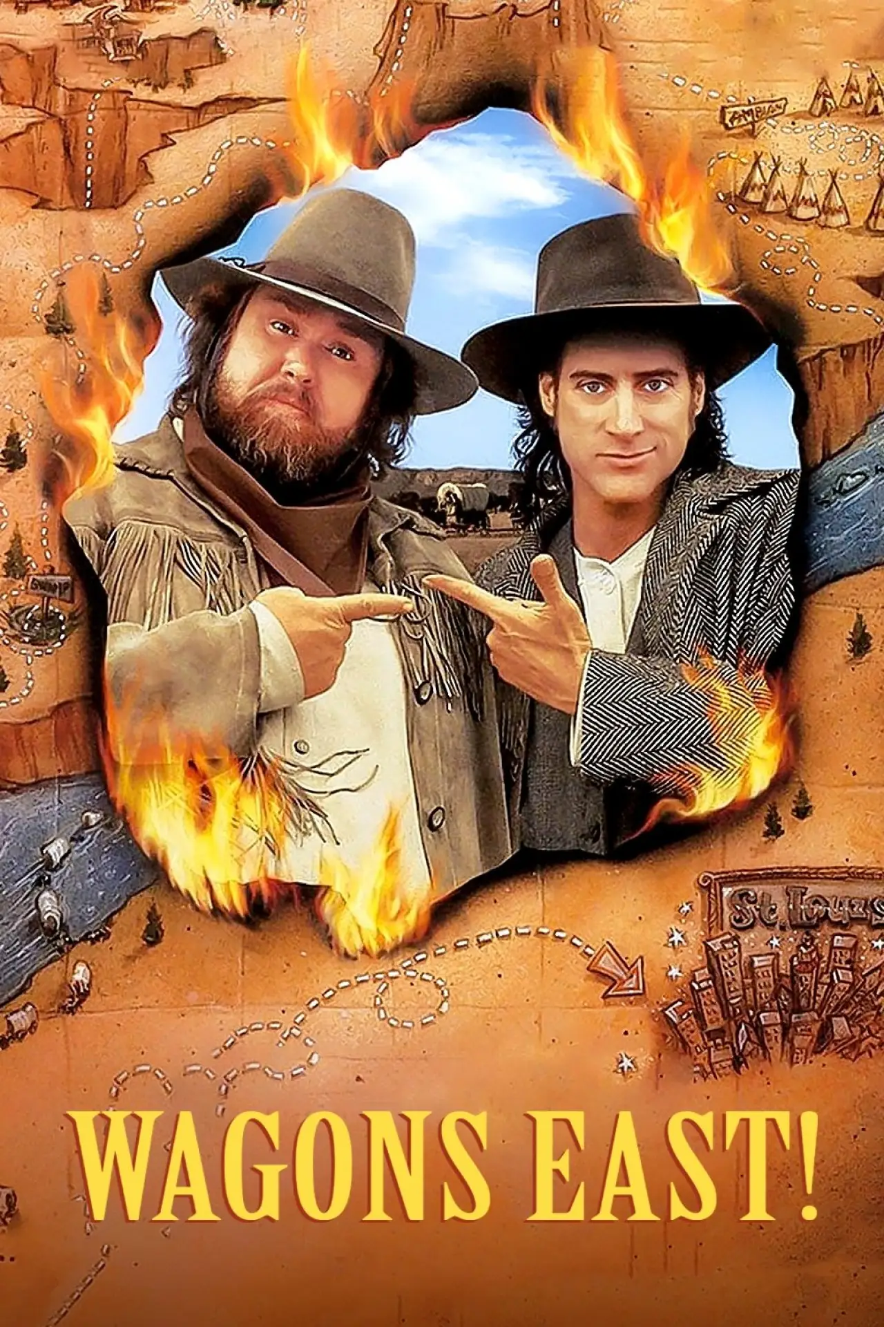 Постер до фільму "Wagons East!"