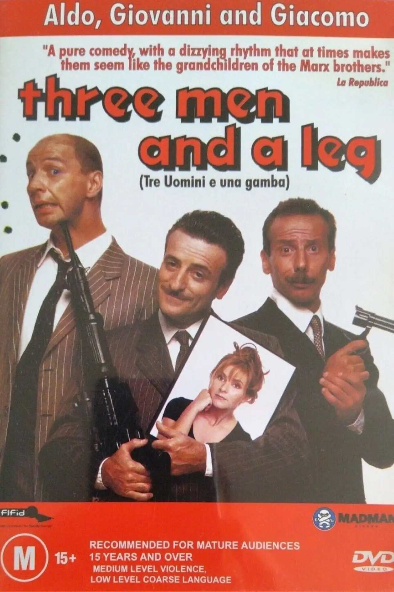 Постер до фільму "Tre uomini e una gamba"