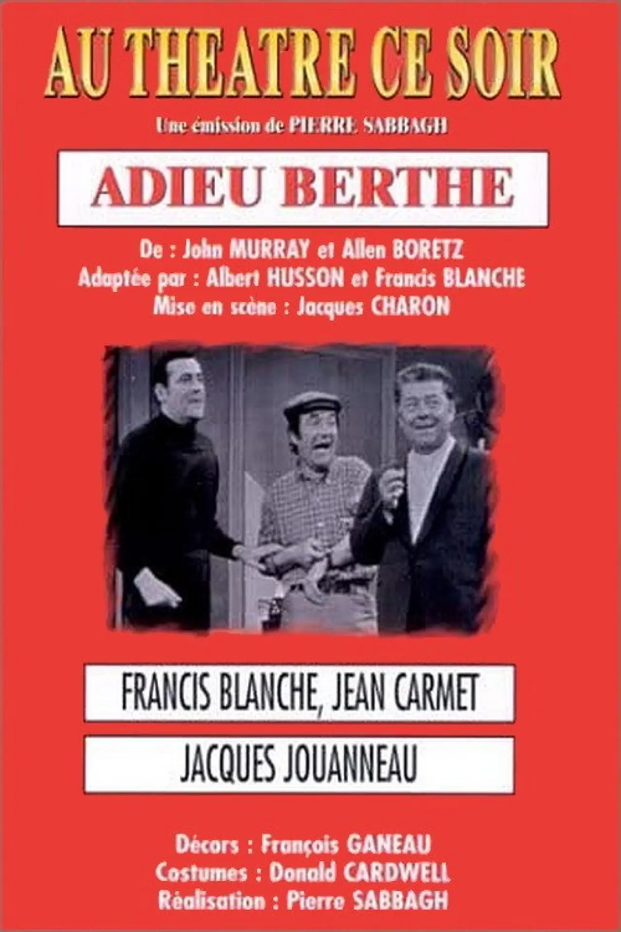 Постер до фільму "Adieu Berthe"