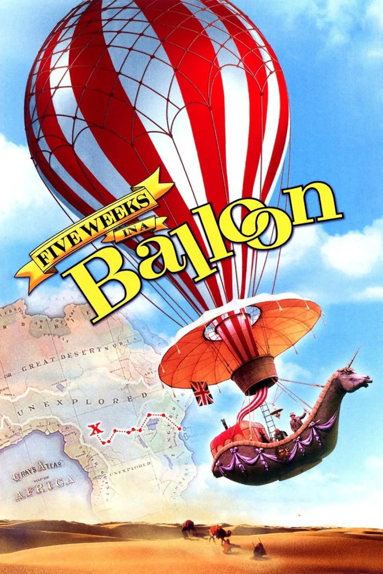 Постер до фільму "Five Weeks in a Balloon"