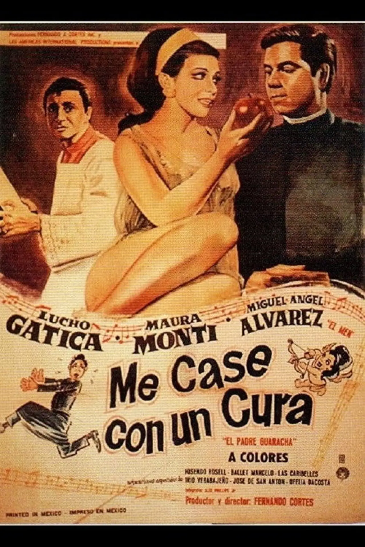 Постер до фільму "Me casé con un cura"