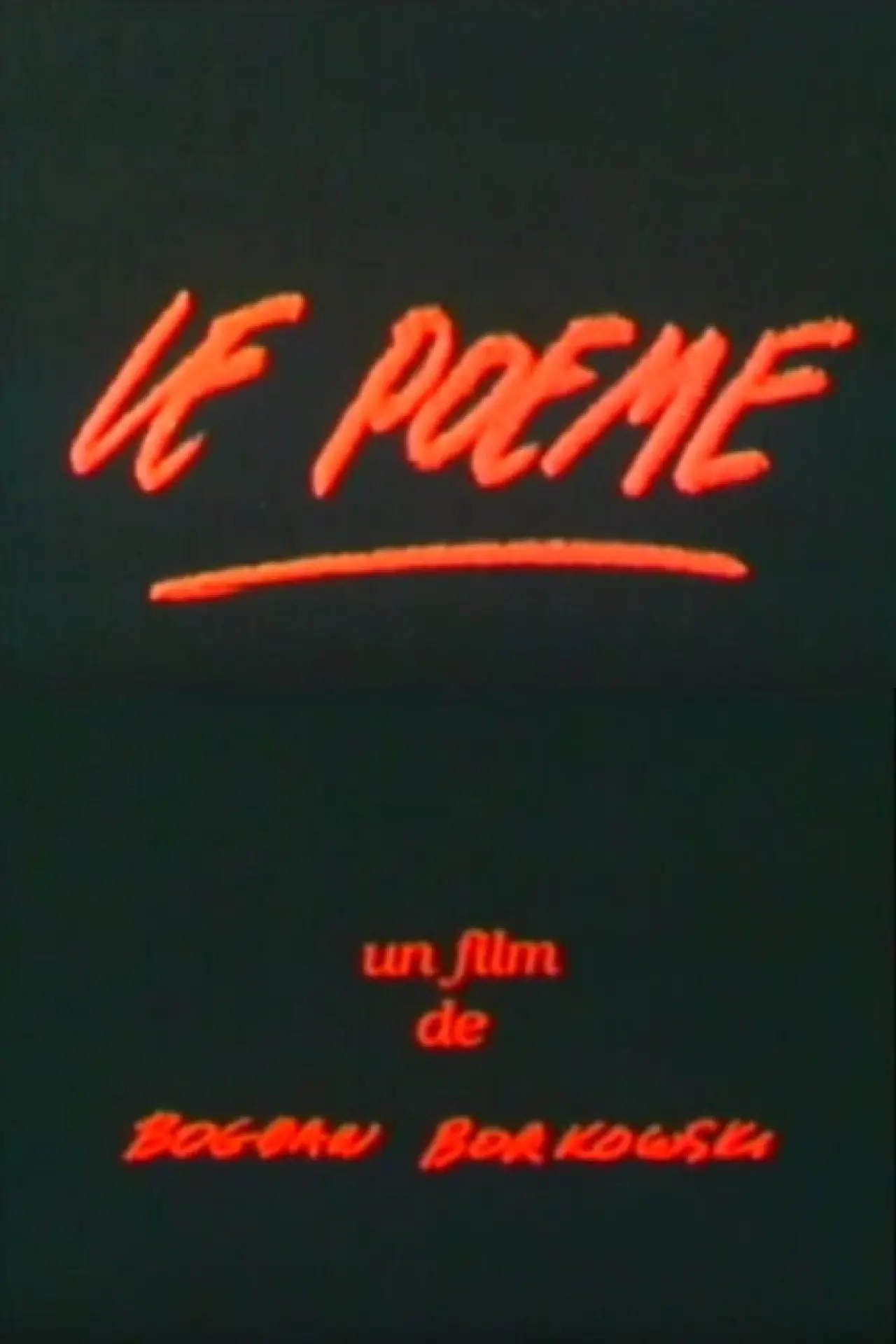 Постер до фільму "Le poème"