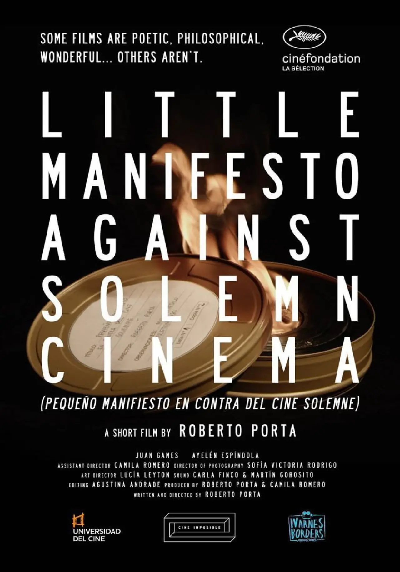 Постер до фільму "Pequeño manifiesto en contra del cine solemne"