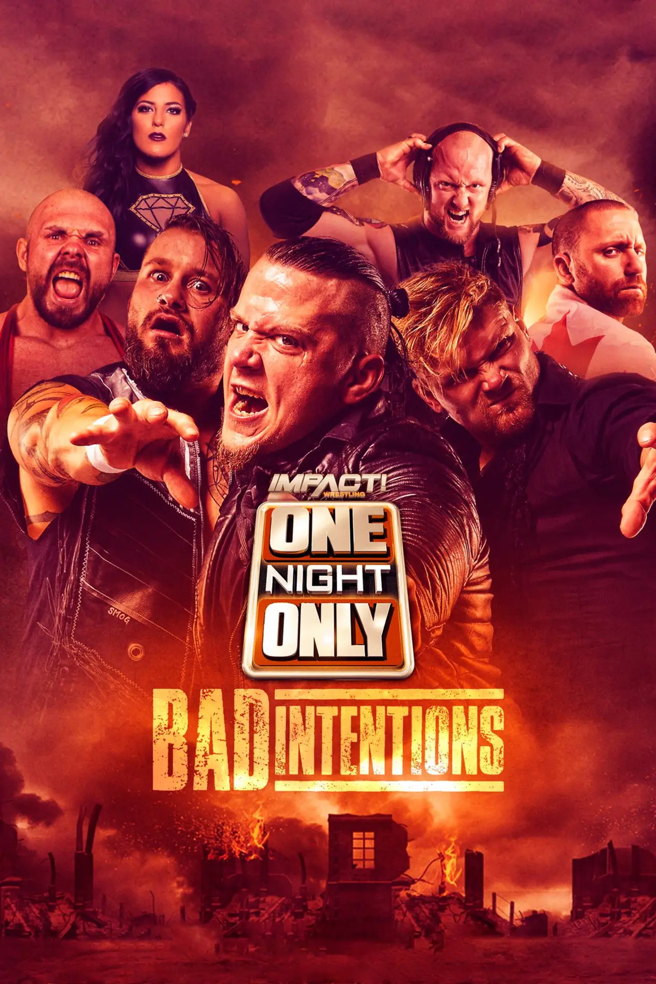 Постер до фільму "IMPACT Wrestling: One Night Only: Bad Intentions"