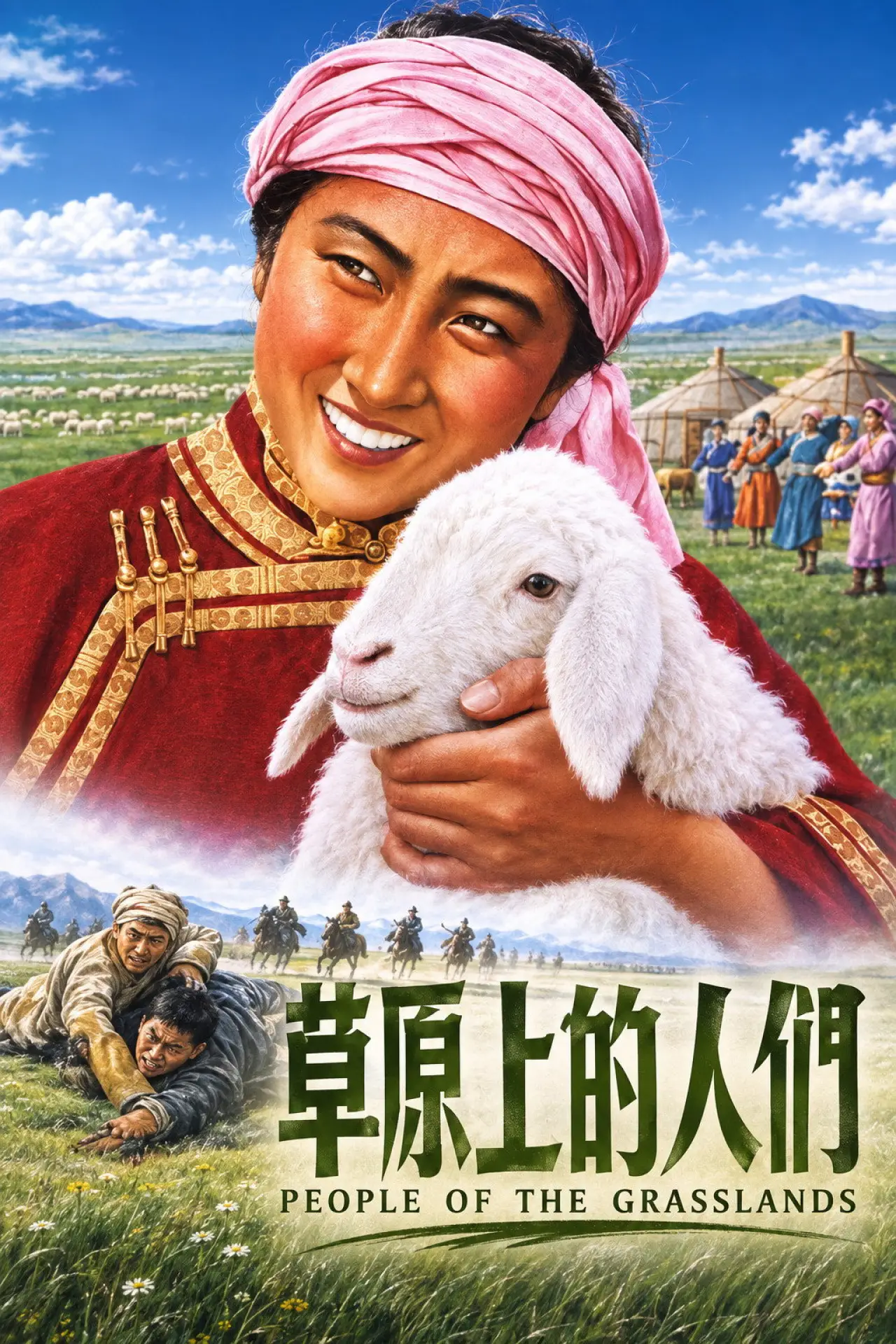 Постер до фільму "草原上的人们"