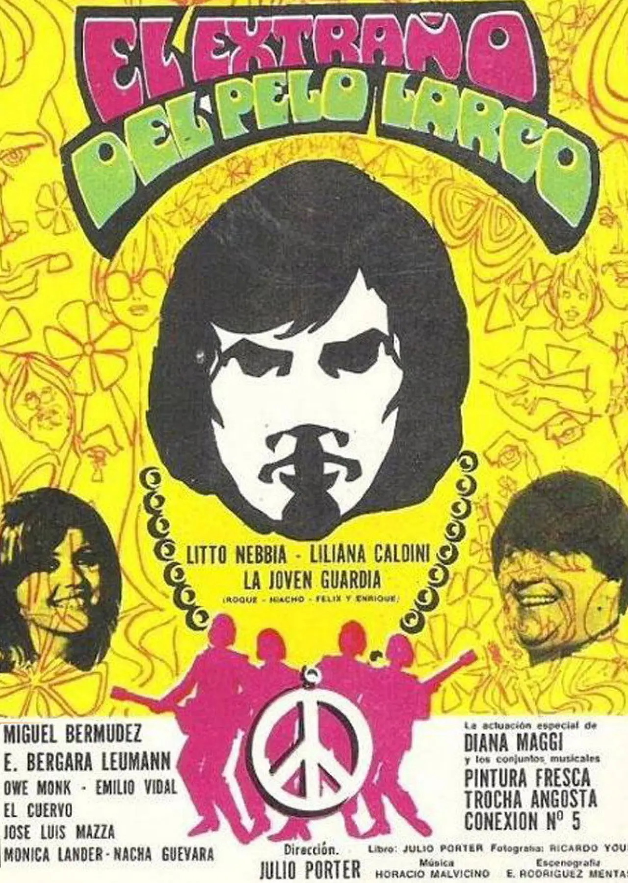 Постер до фільму "El extraño del pelo largo"