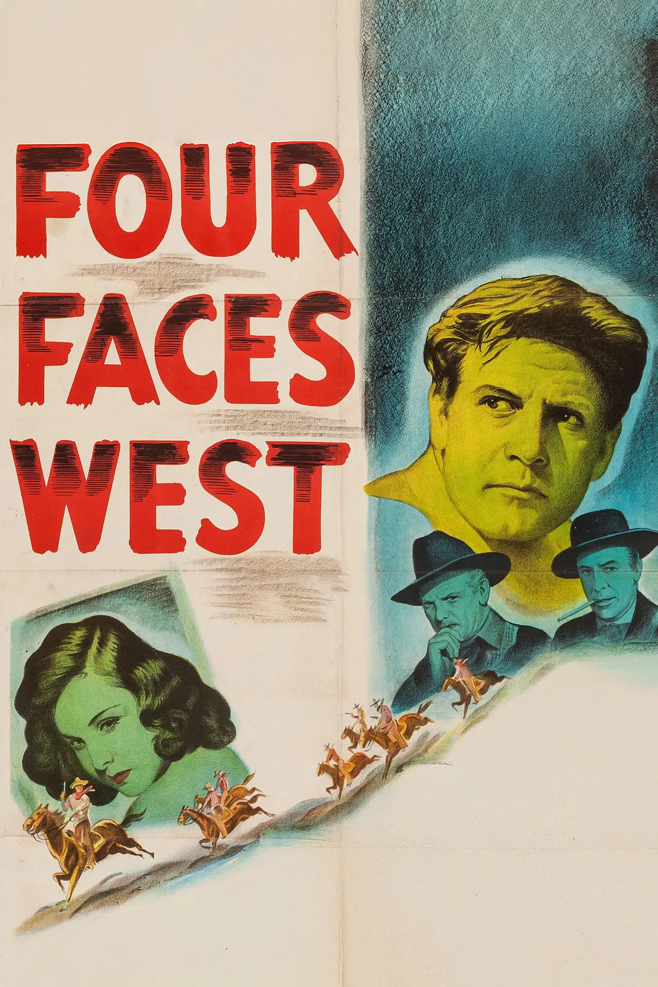 Постер до фільму "Four Faces West"