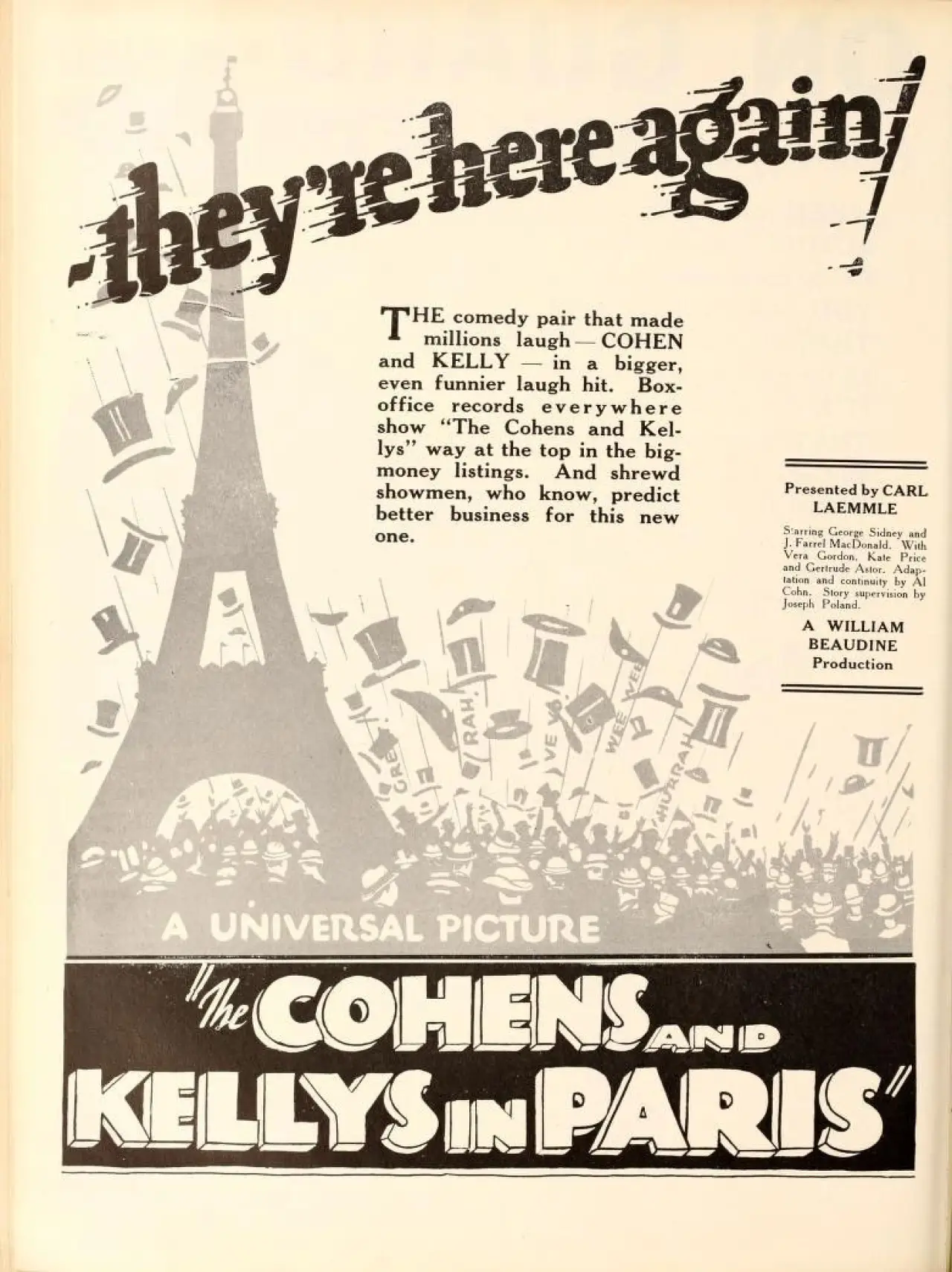 Постер до фільму "The Cohens and the Kellys in Paris"