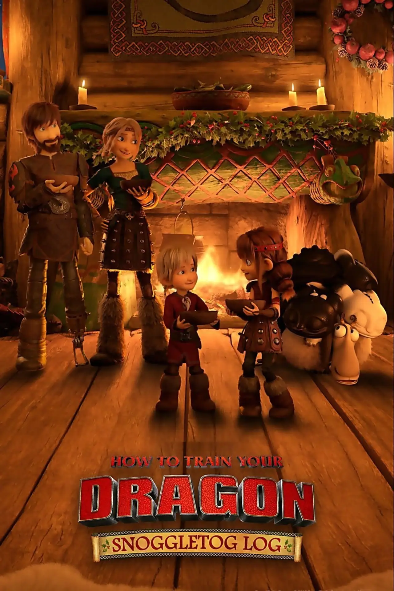 Постер до фільму "How to Train Your Dragon: Snoggletog Log"