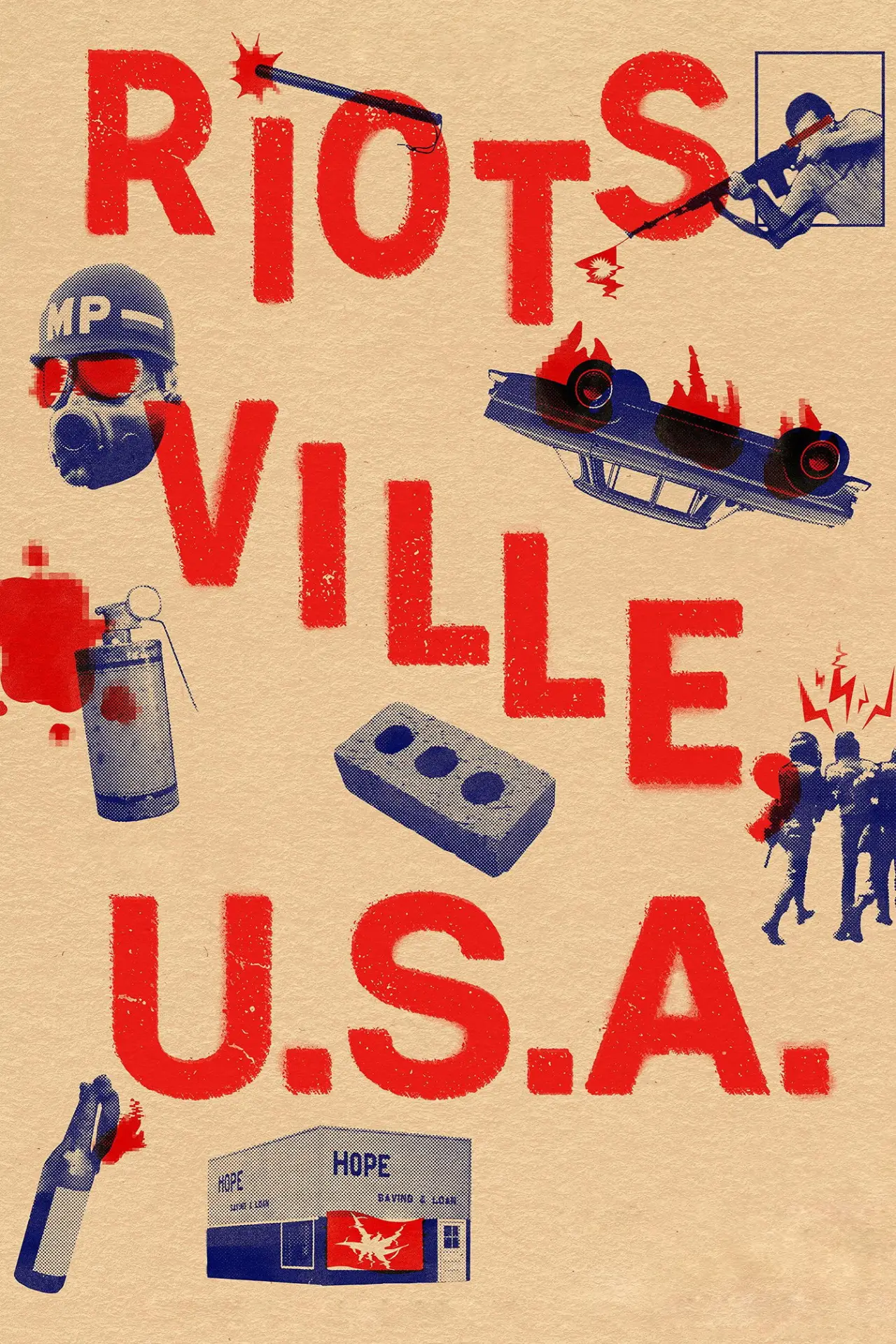 Постер до фільму "Riotsville, USA"