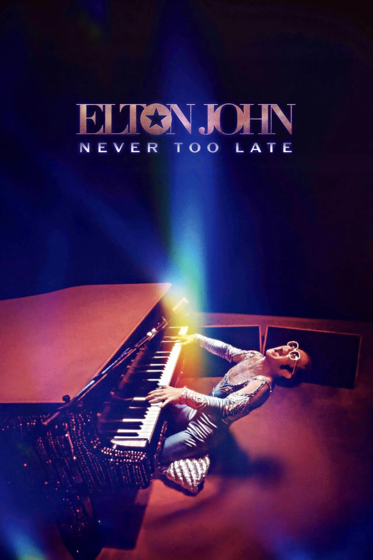 Постер до фільму "Elton John: Never Too Late"