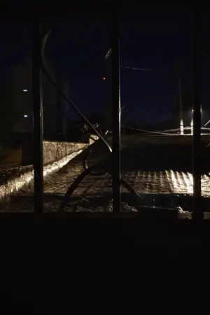 views smoking a cigarette at the window (with stealth)