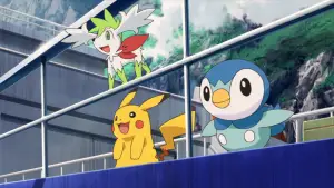 Задник до фильму"劇場版ポケットモンスター ダイヤモンド&パール ギラティナと氷空（そら）の花束 シェイミ" #936076