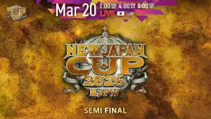Задник до фильму"NJPW New Japan Cup 2026 - Day 11" #794369