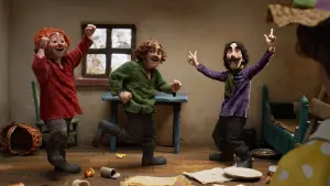 Задник до фильму"Троє розбійників і лев" #197428