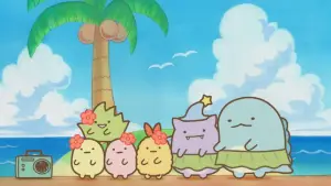 Задник до фильму"映画 すみっコぐらし 青い月夜のまほうのコ" #757346